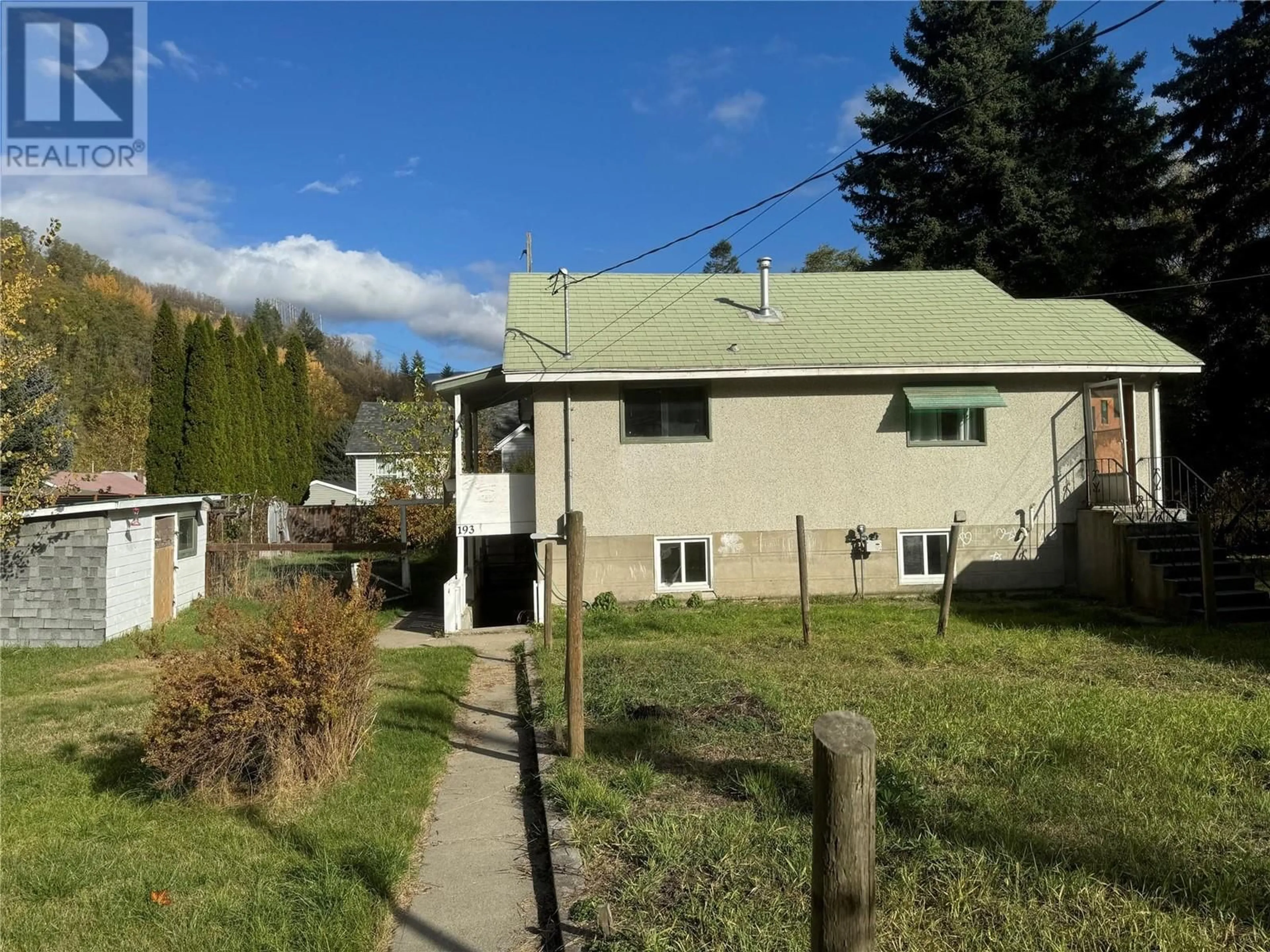 Frontside or backside of a home, cottage for 193 Wellington Avenue, Warfield British Columbia V1R2K3