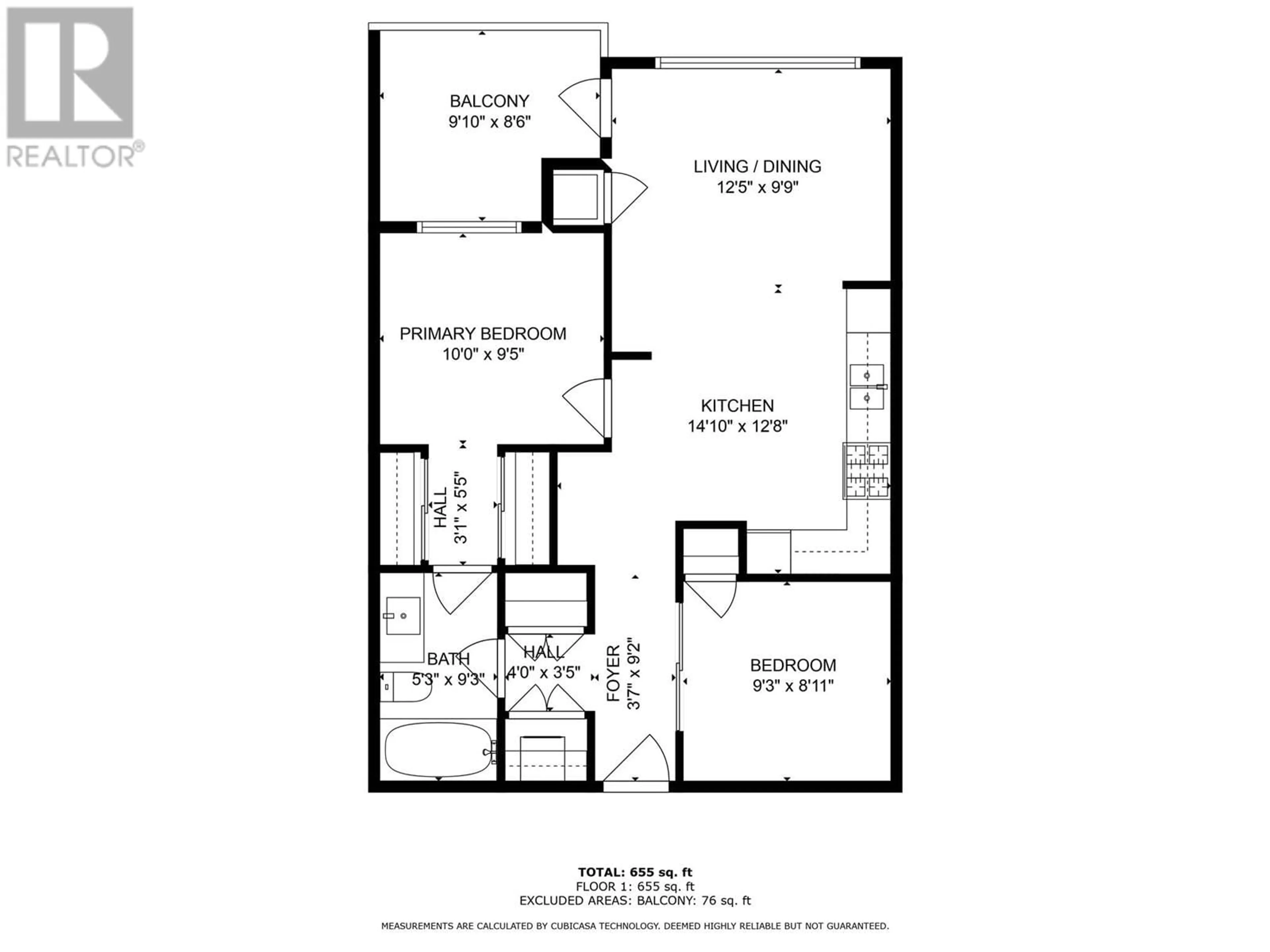 Floor plan for 4380 Lakeshore Road Unit# 219, Kelowna British Columbia V1W5N3