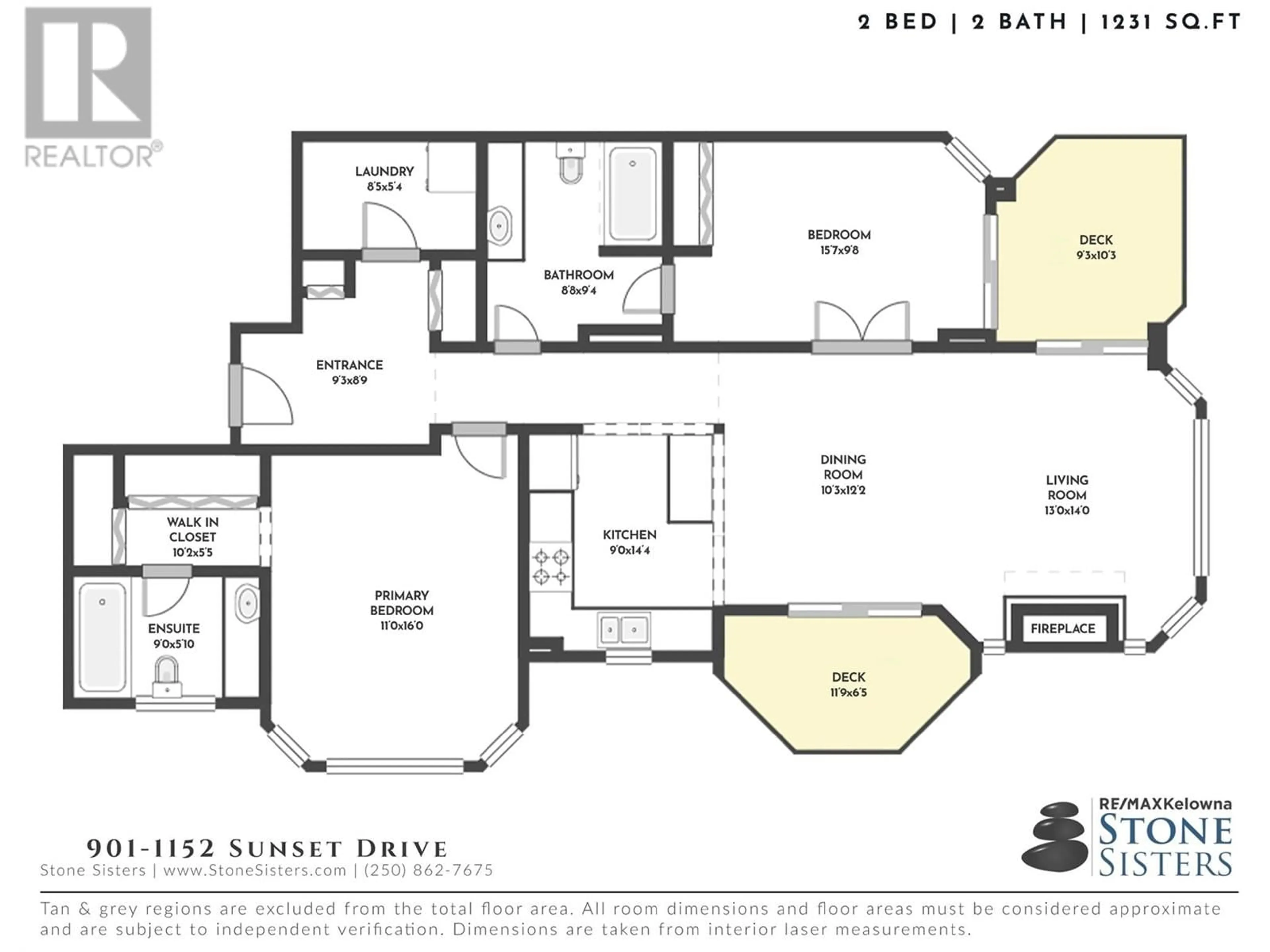 Floor plan for 1152 Sunset Drive Unit# 901, Kelowna British Columbia V1Y9R7