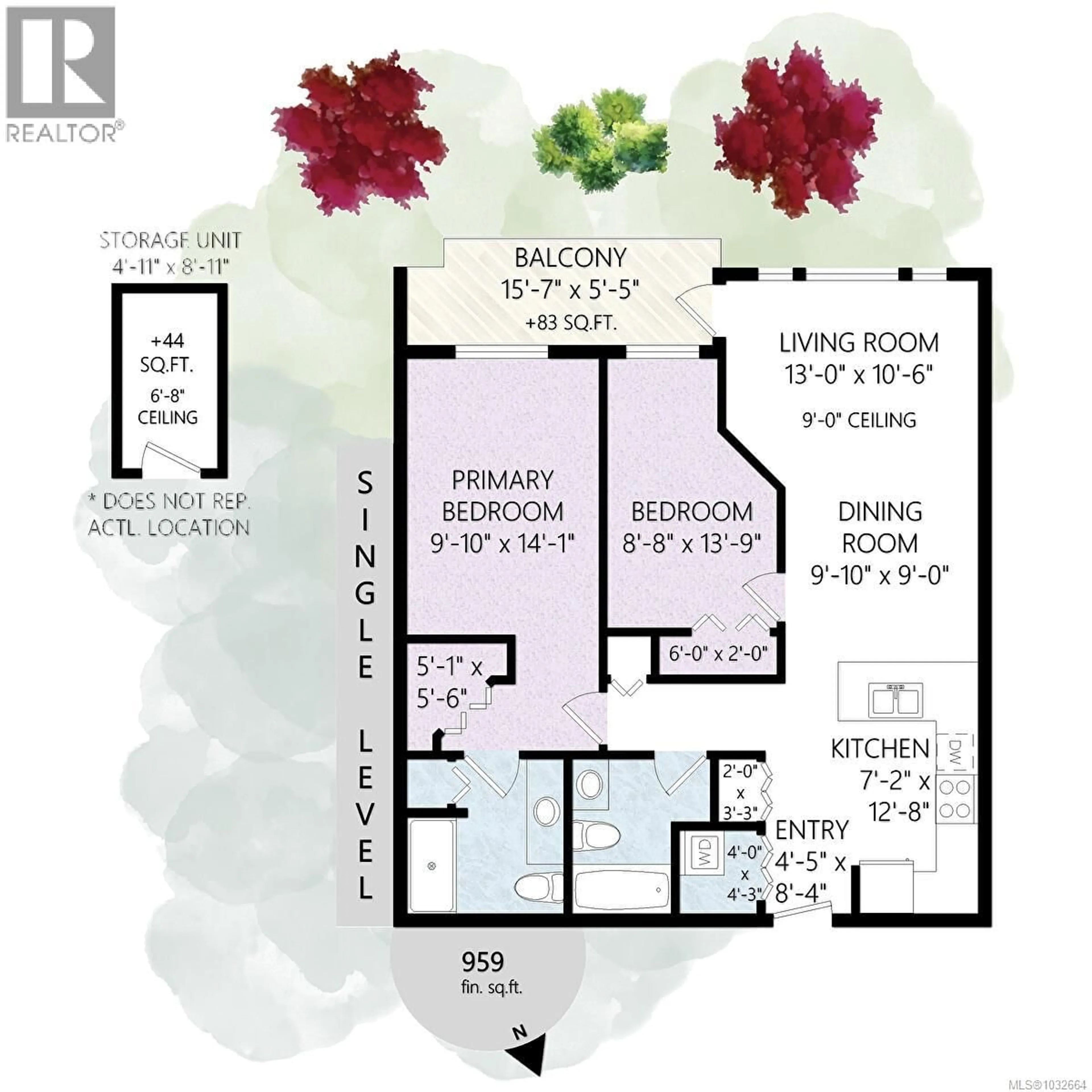 Floor plan for 405 - 364 GOLDSTREAM AVENUE, Colwood British Columbia V9B2W3