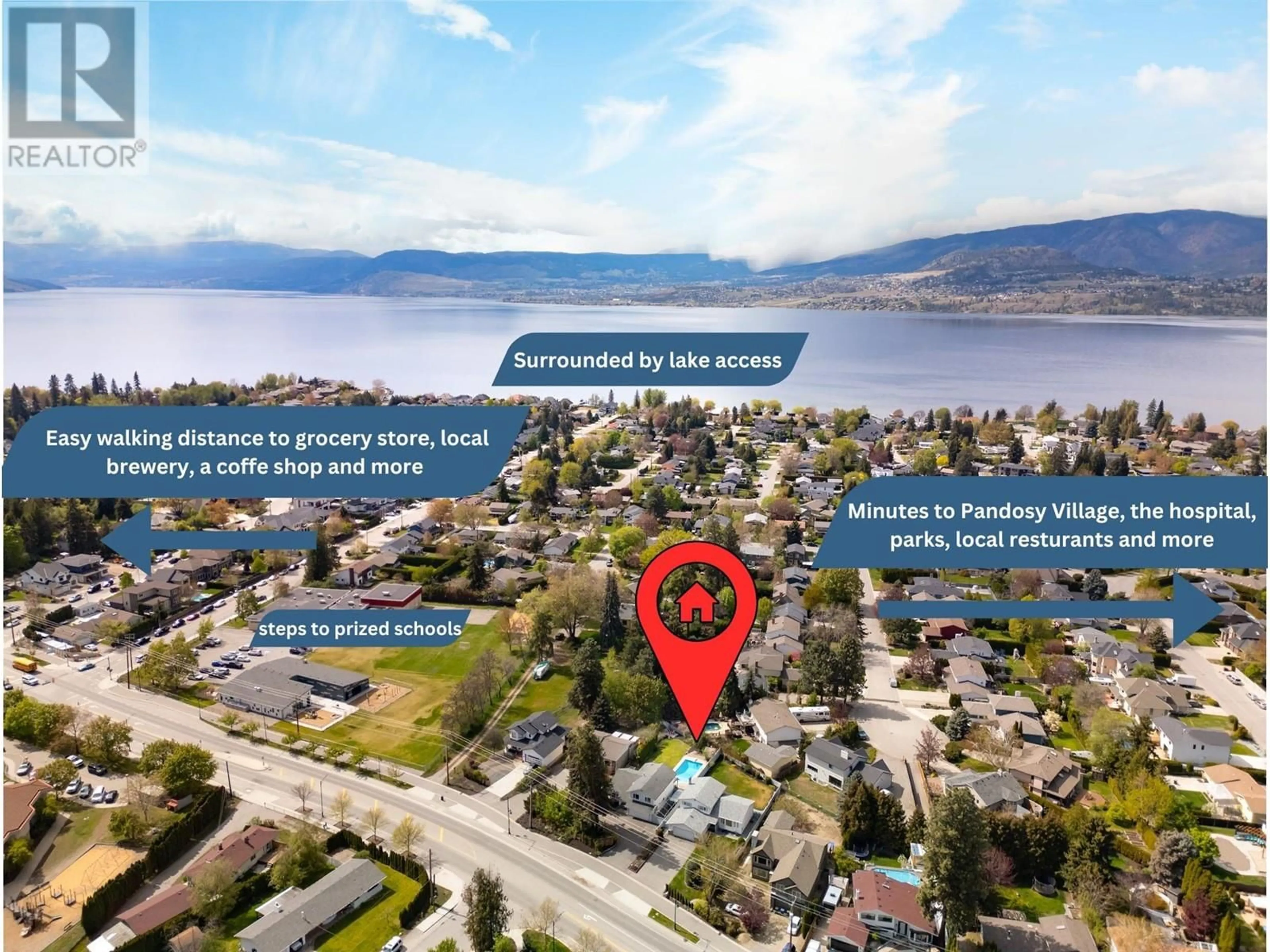 Picture of a map for 4452 Lakeshore Road, Kelowna British Columbia V1W1W8