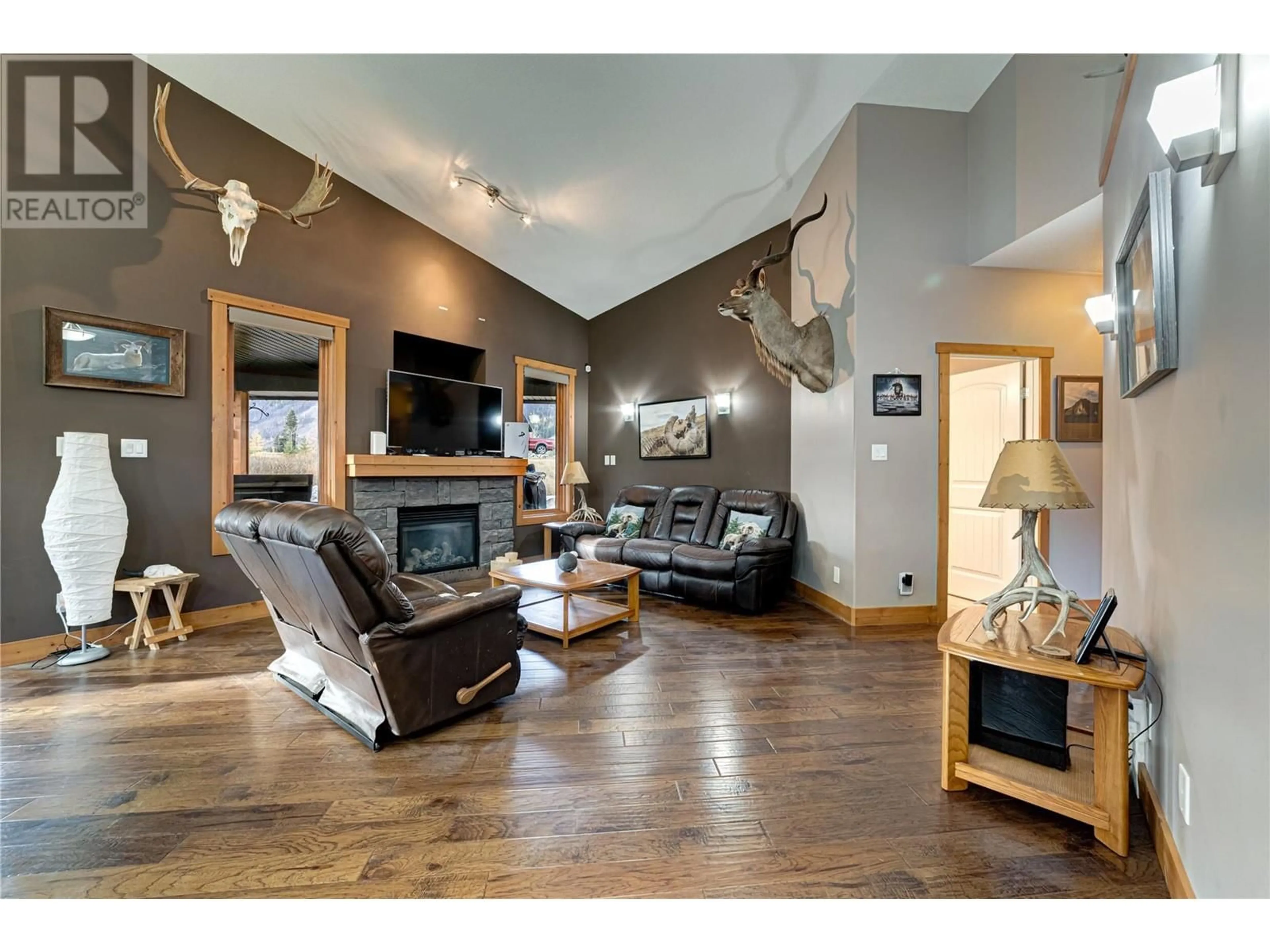 Living room, wood floors for 2202 Black Hawk Drive, Sparwood British Columbia V0B2G2