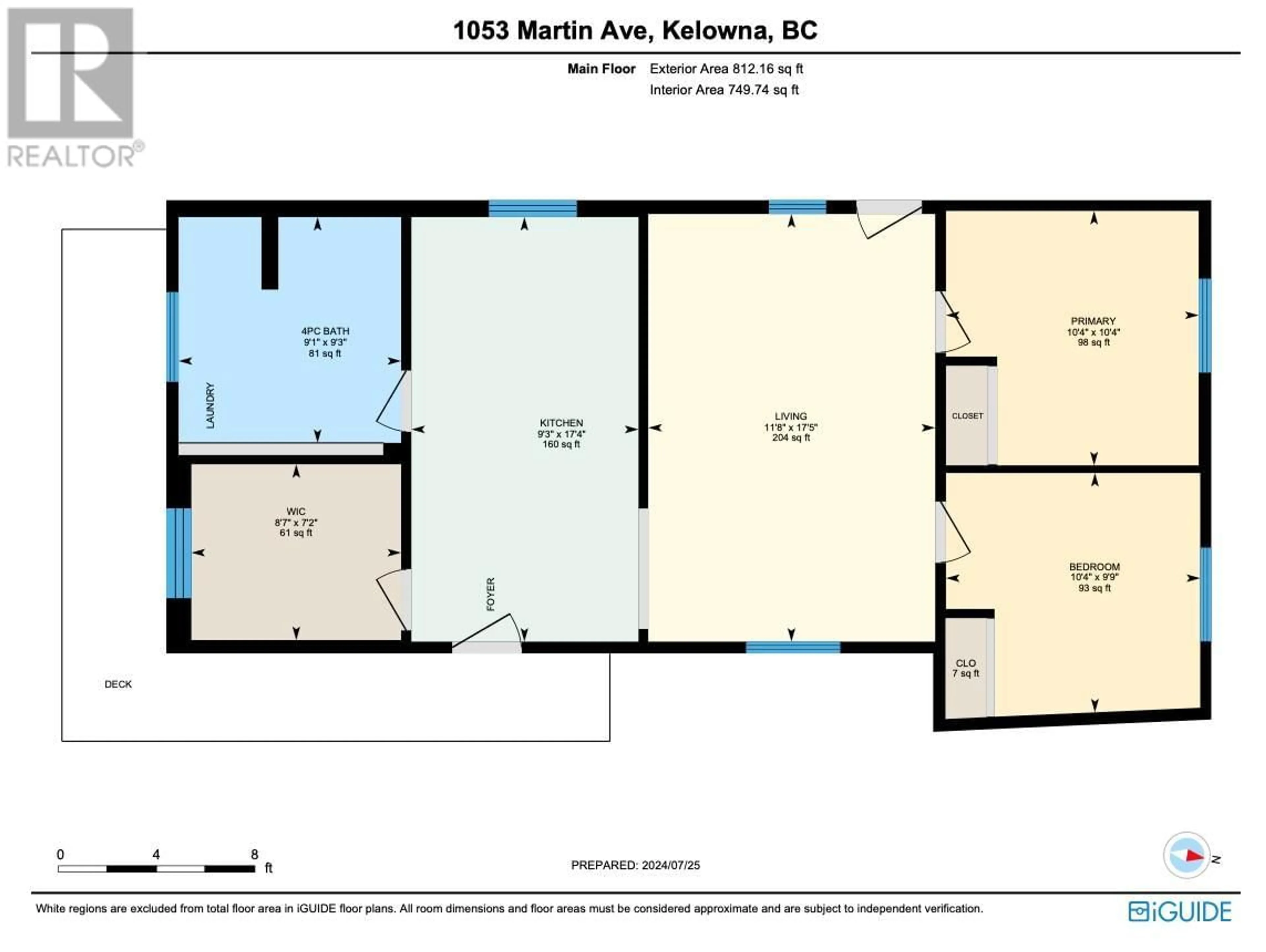 Floor plan for 1053 Martin Avenue Lot# 1, Kelowna British Columbia V1Y6V6