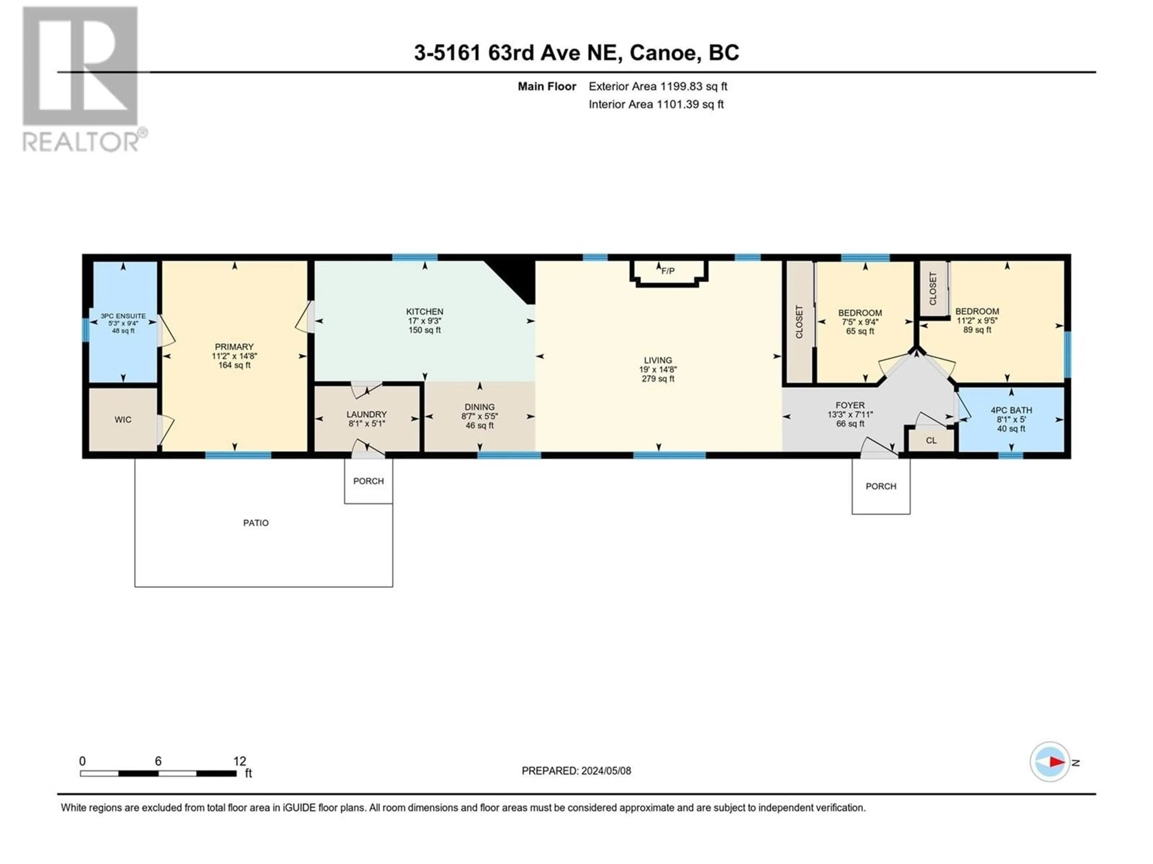 Floor plan for 5161 63 Avenue NE Unit# 3, Salmon Arm British Columbia V0E1K0