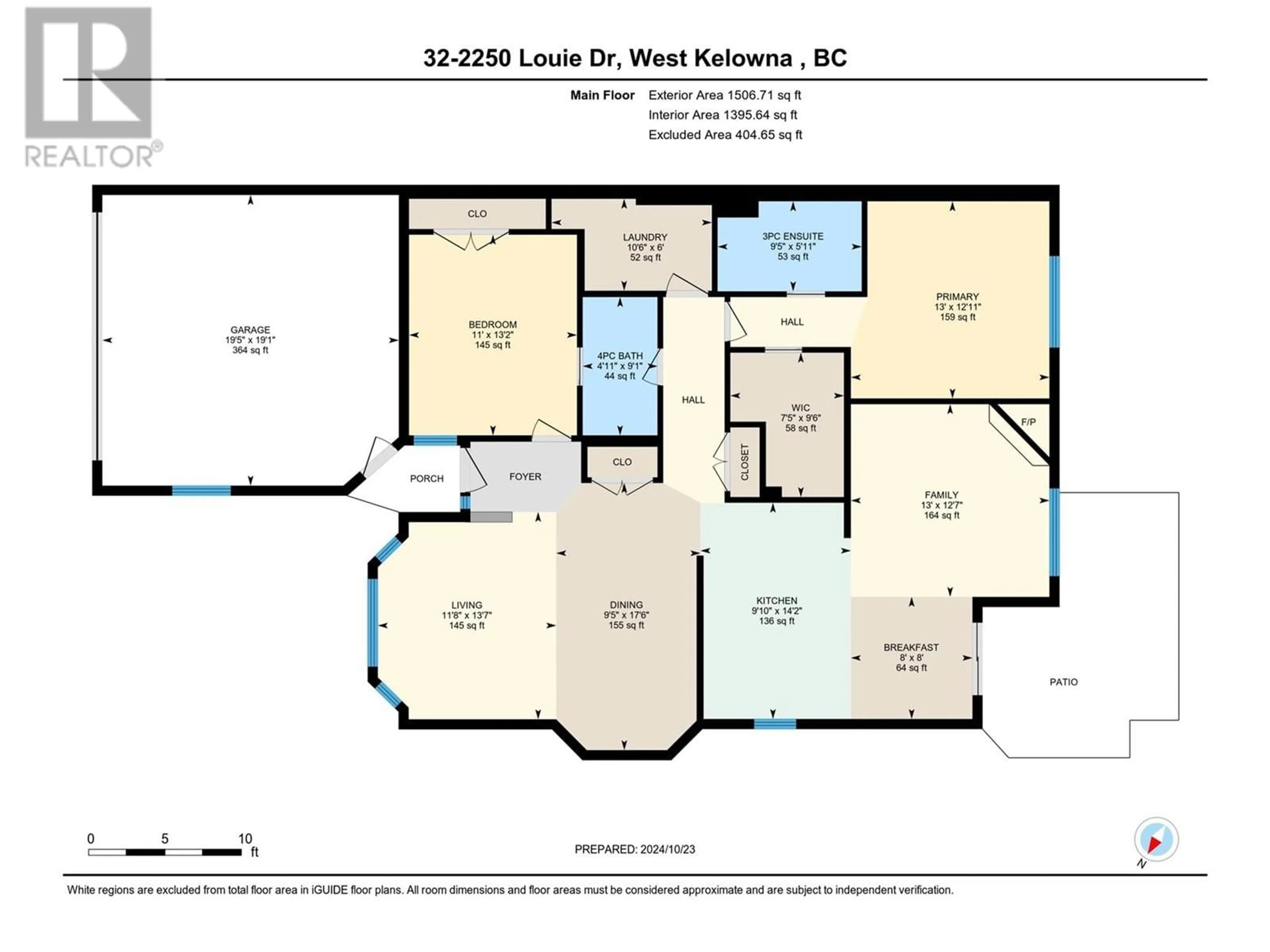 Floor plan for 2250 Louie Drive Unit# 32, West Kelowna British Columbia V4T2M6