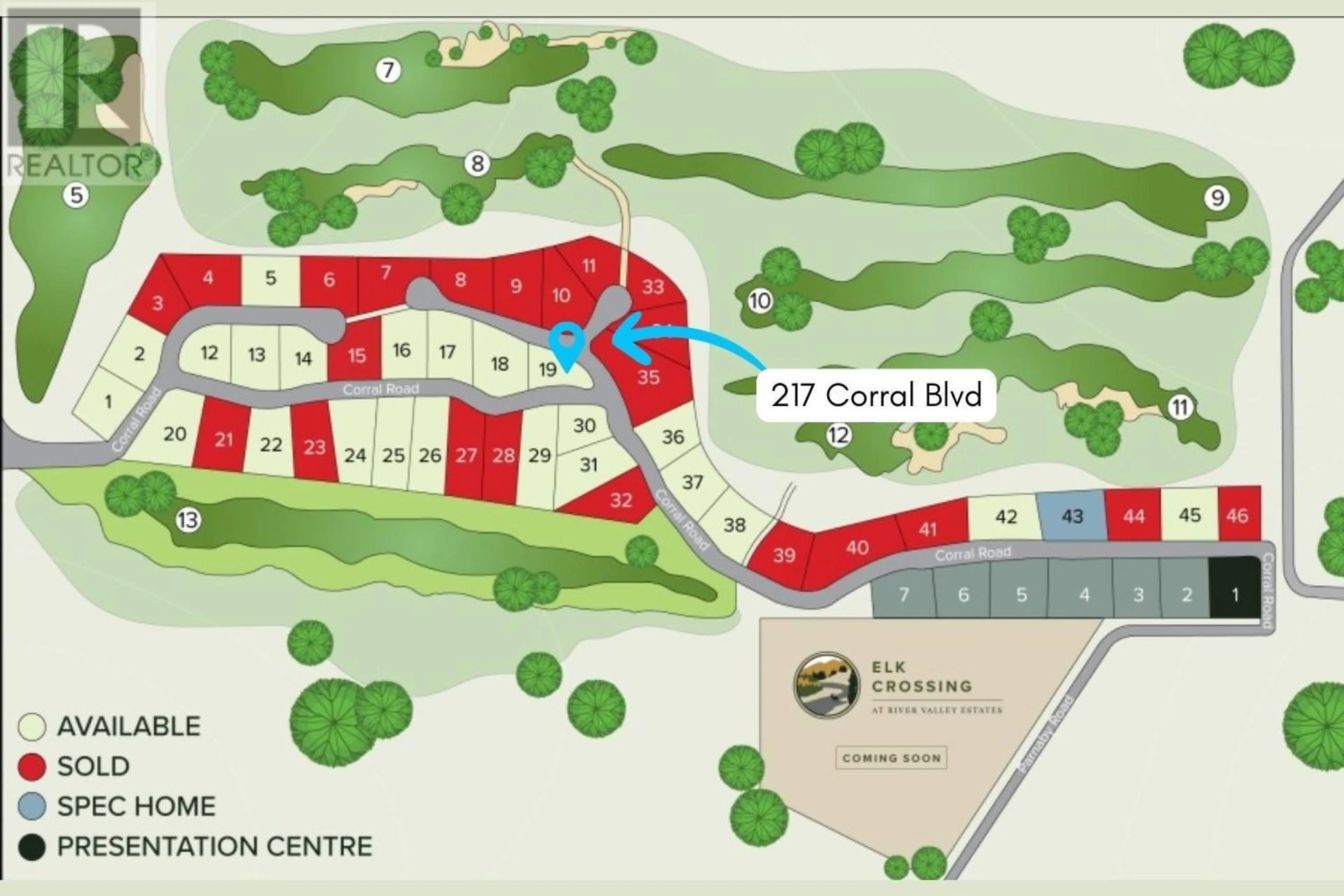 Picture of a map for 217 CORRAL BOULEVARD, Cranbrook British Columbia V1C0C2