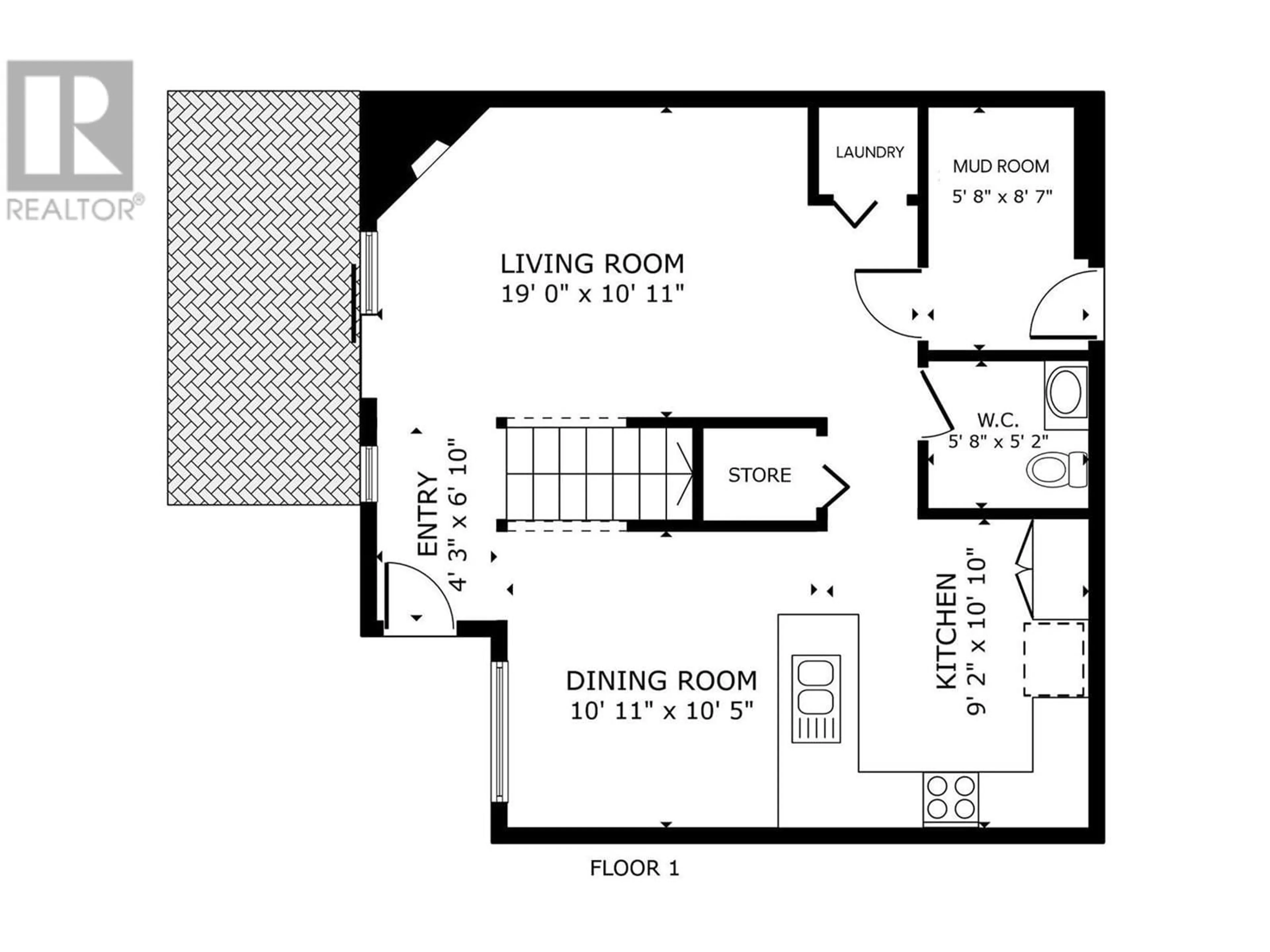 Floor plan for 3346 Skaha Lake Road Unit# 104, Penticton British Columbia V2A0H6