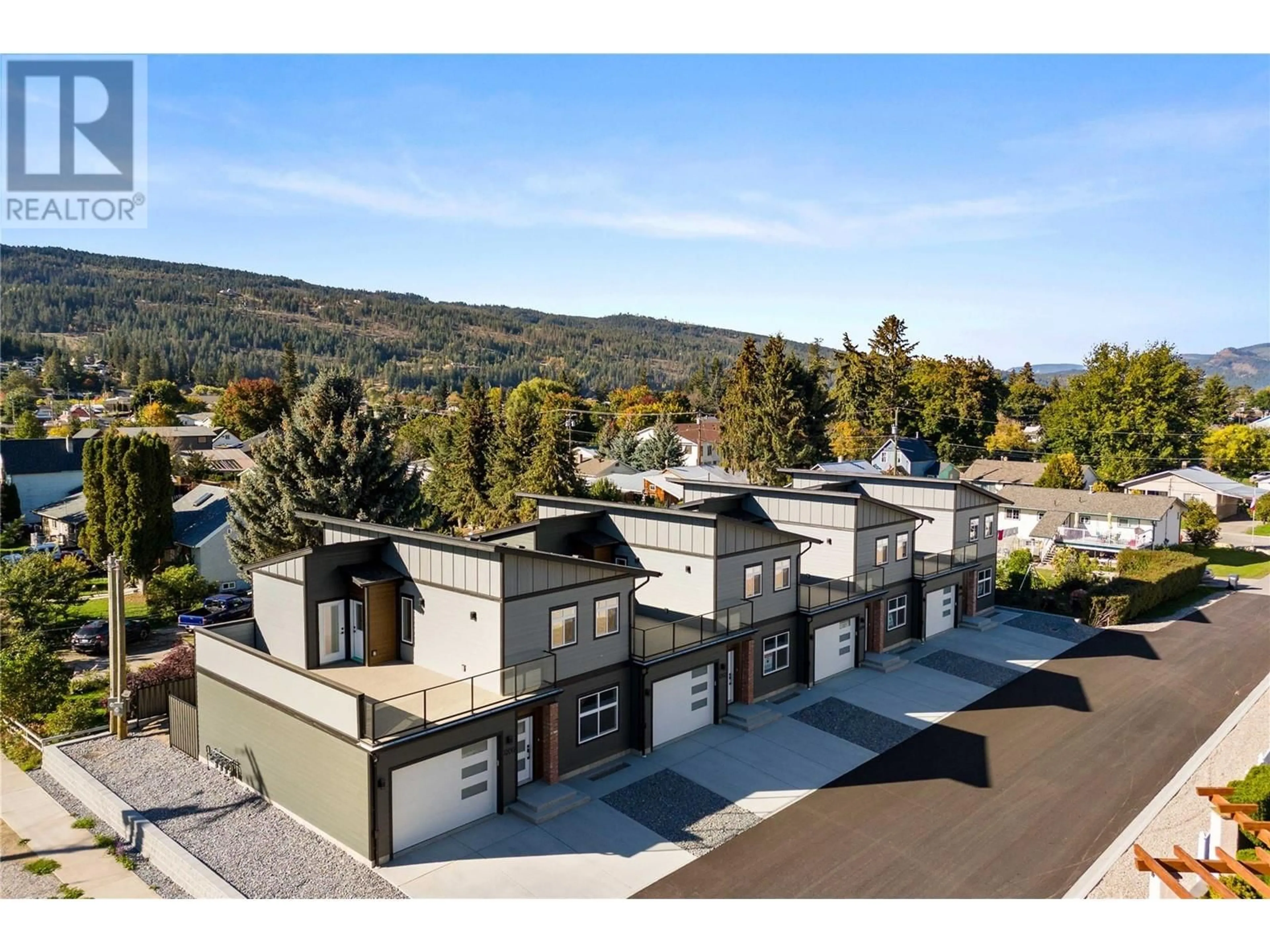 A pic from exterior of the house or condo, the street view for 1204 Woods Lane, Enderby British Columbia V0E1V2