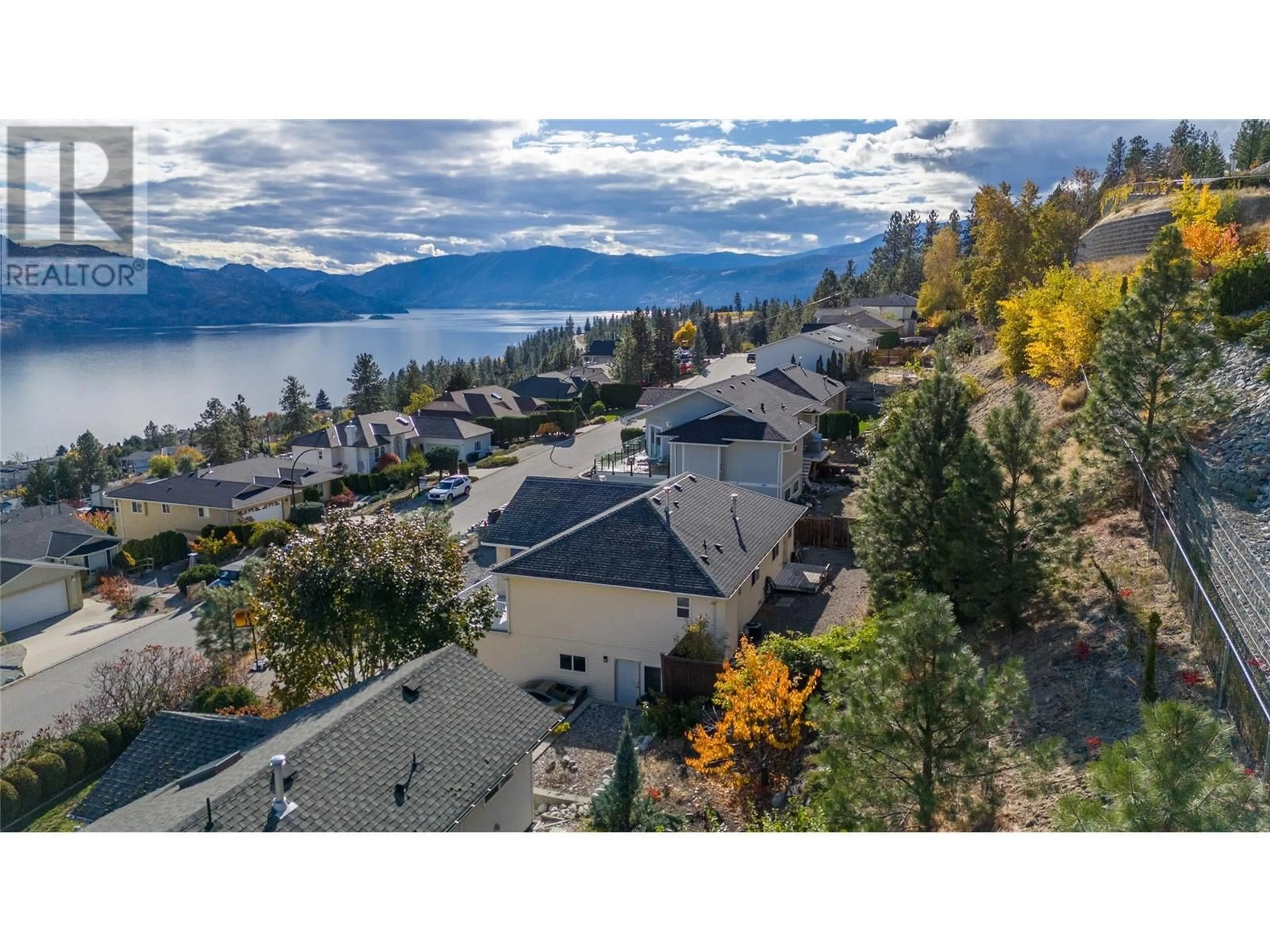 A pic from exterior of the house or condo, the street view for 5244 Sutherland Road, Peachland British Columbia V0H1X2