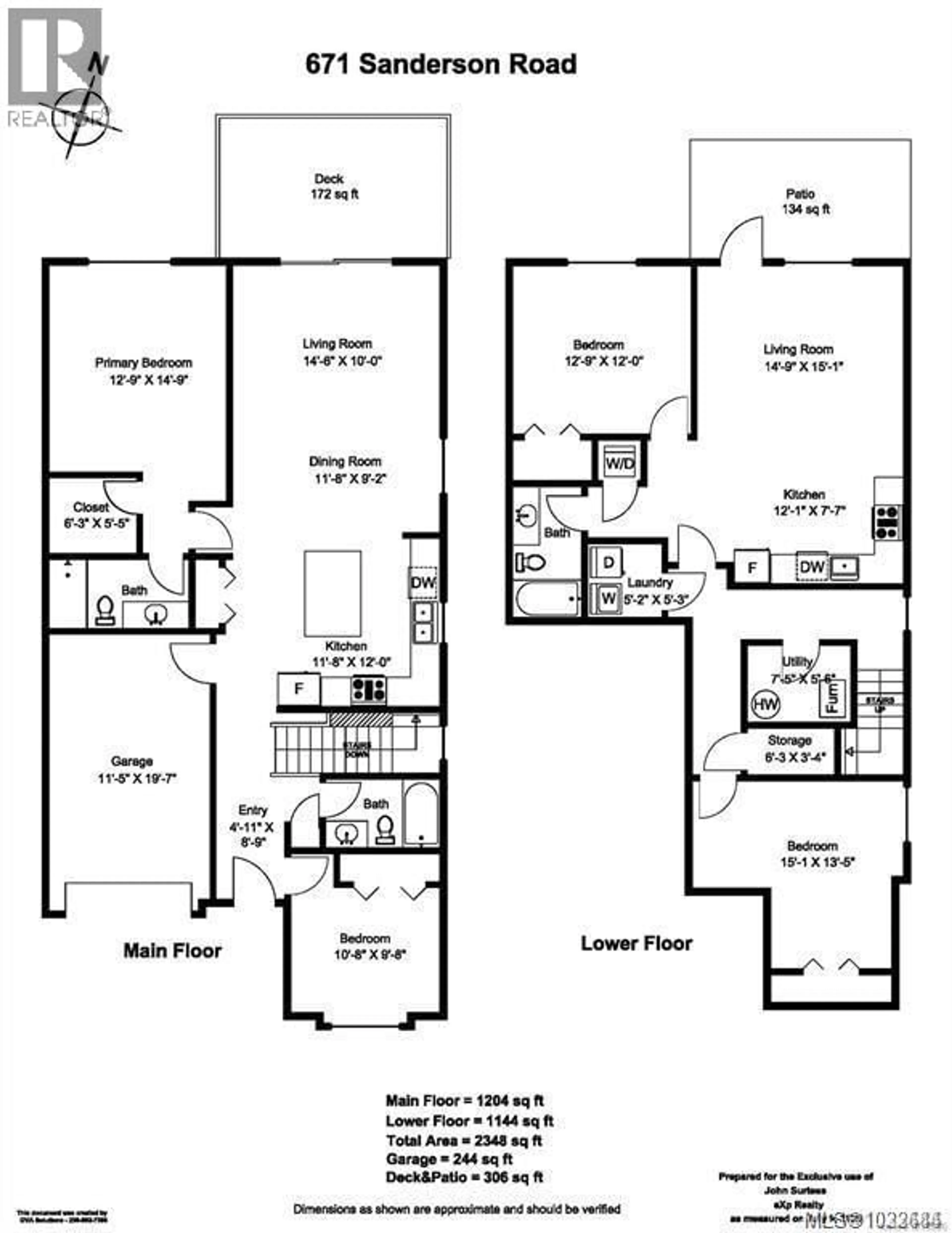 Floor plan for 671 SANDERSON ROAD, Ladysmith British Columbia V9G0A7