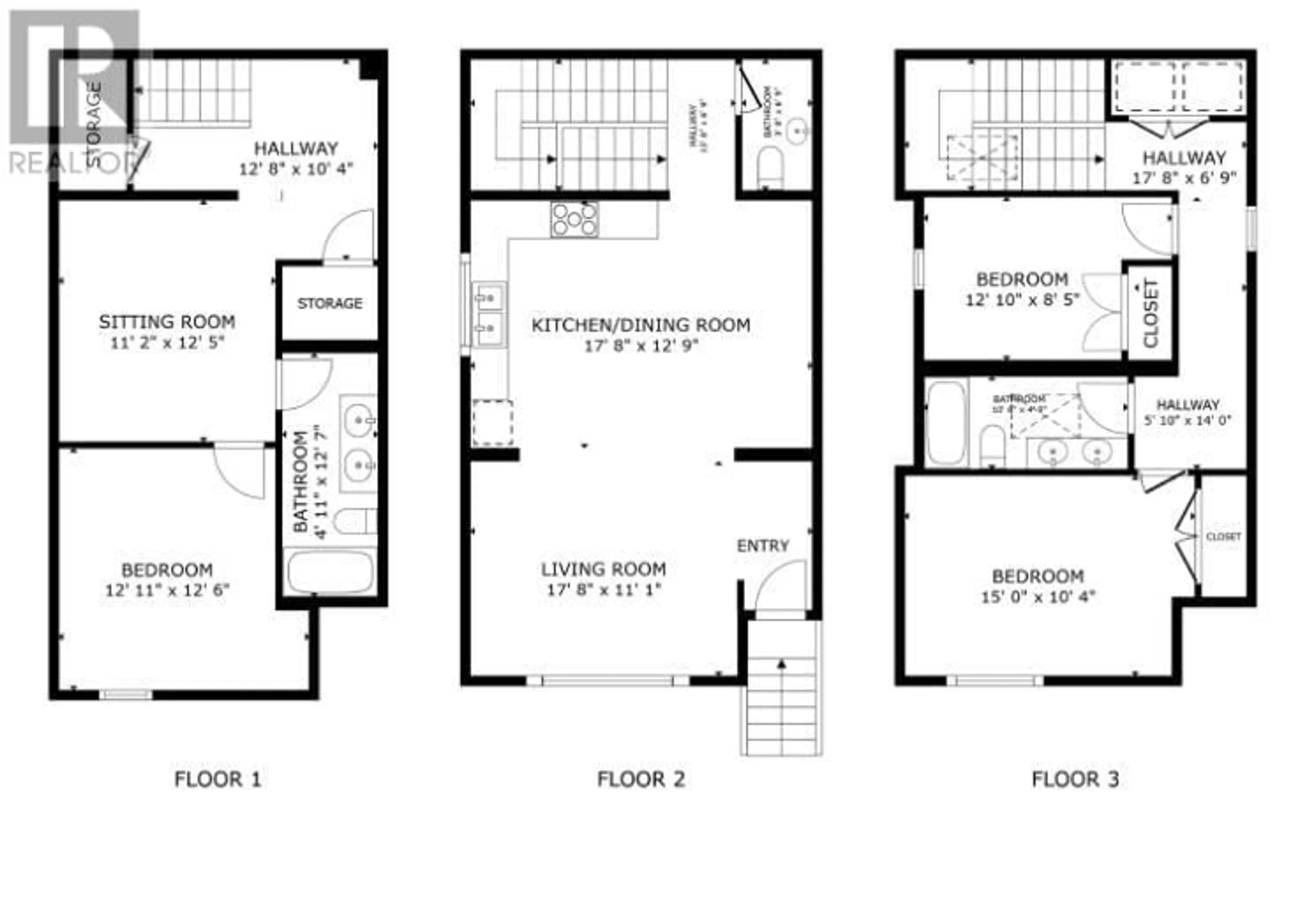 Floor plan for 516 Robson Street Unit# A, Nelson British Columbia V1L5A7