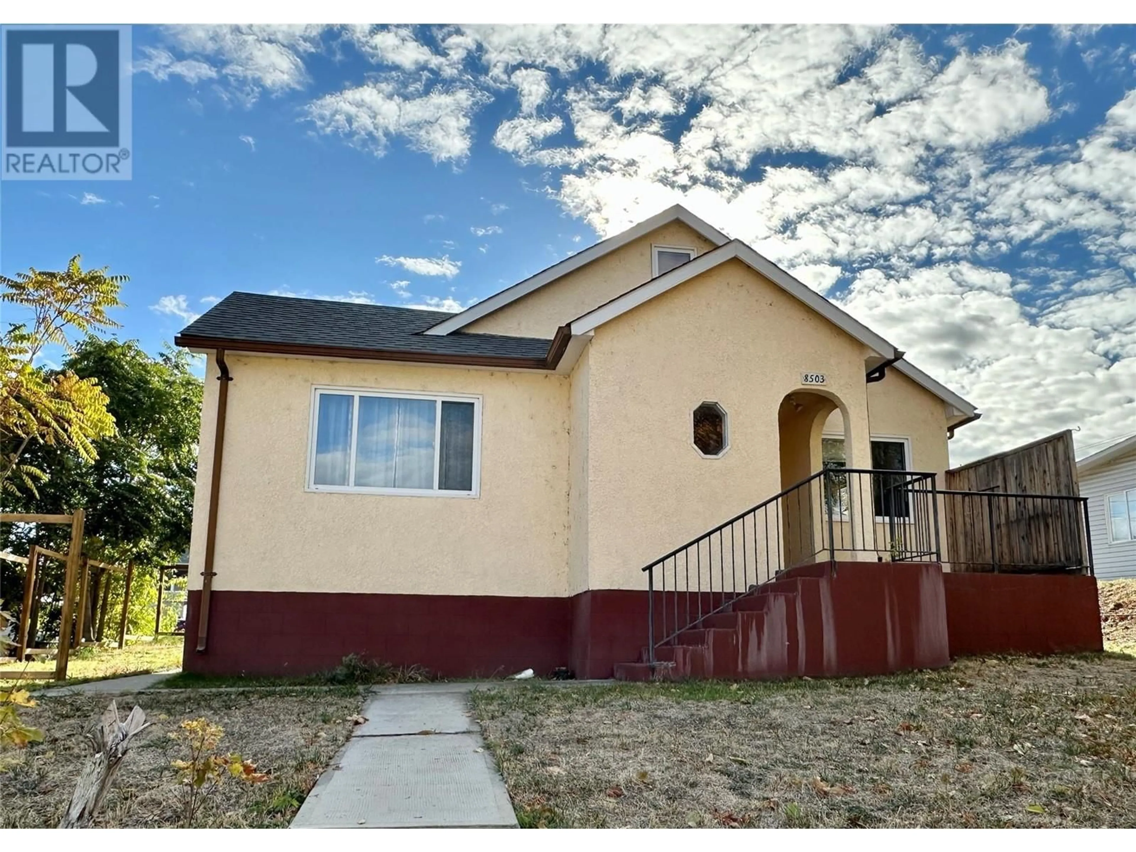 Home with vinyl exterior material, street for 8503 72ND AVENUE, Osoyoos British Columbia V0H1V2