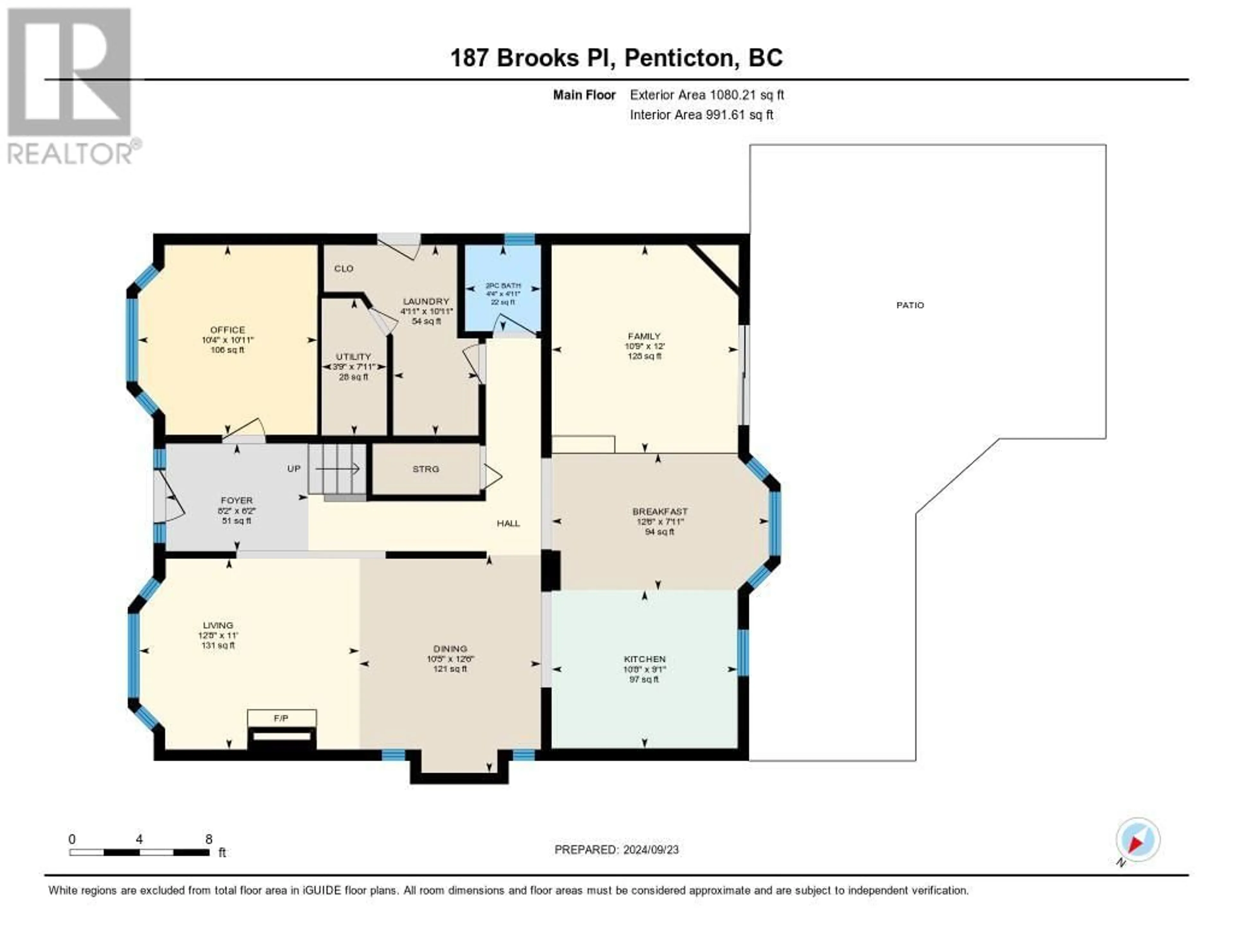 Floor plan for 187 BROOKS Place, Penticton British Columbia V2A8S1