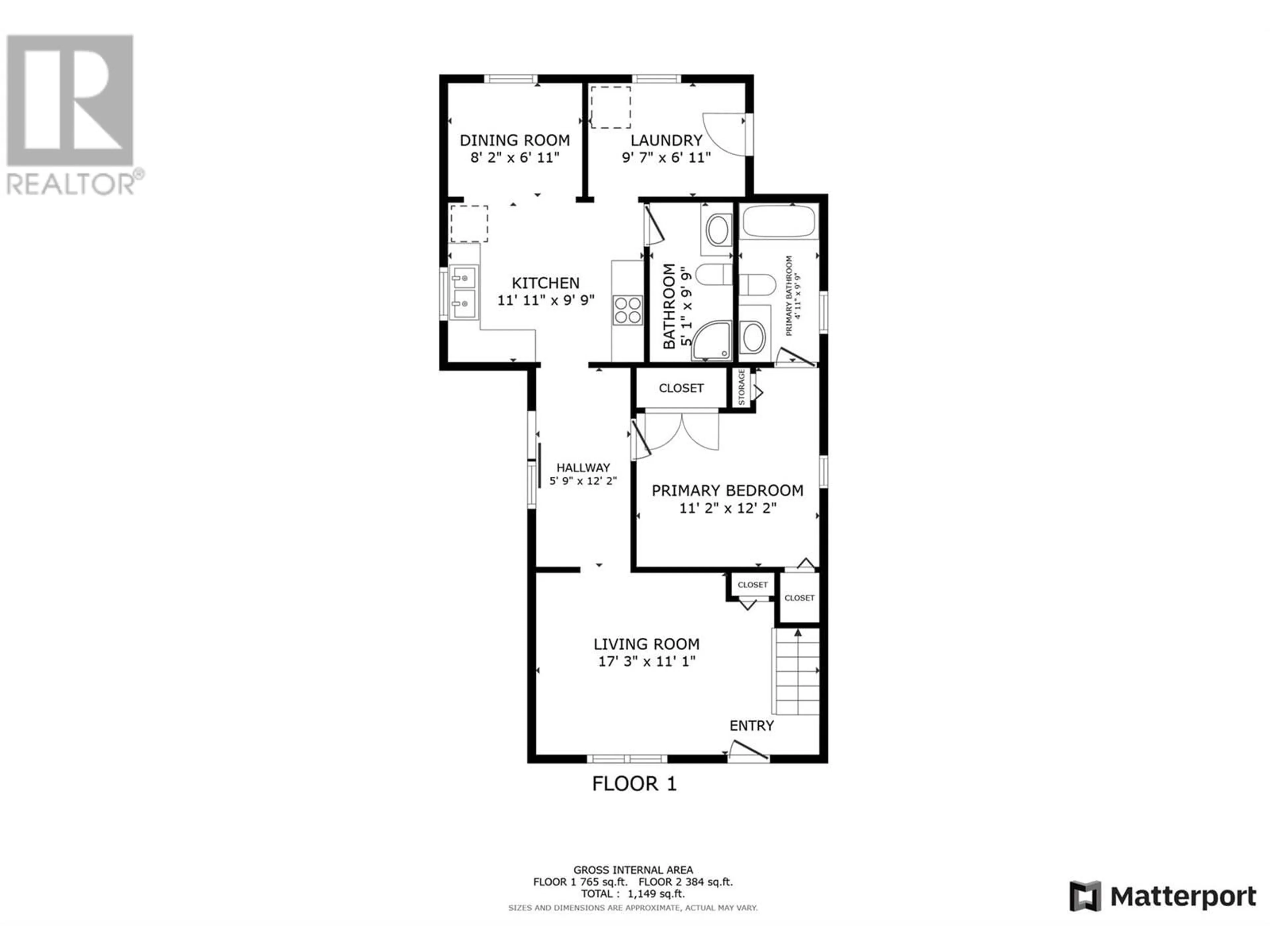 Floor plan for 409 Baird Avenue, Enderby British Columbia V4Y4A2