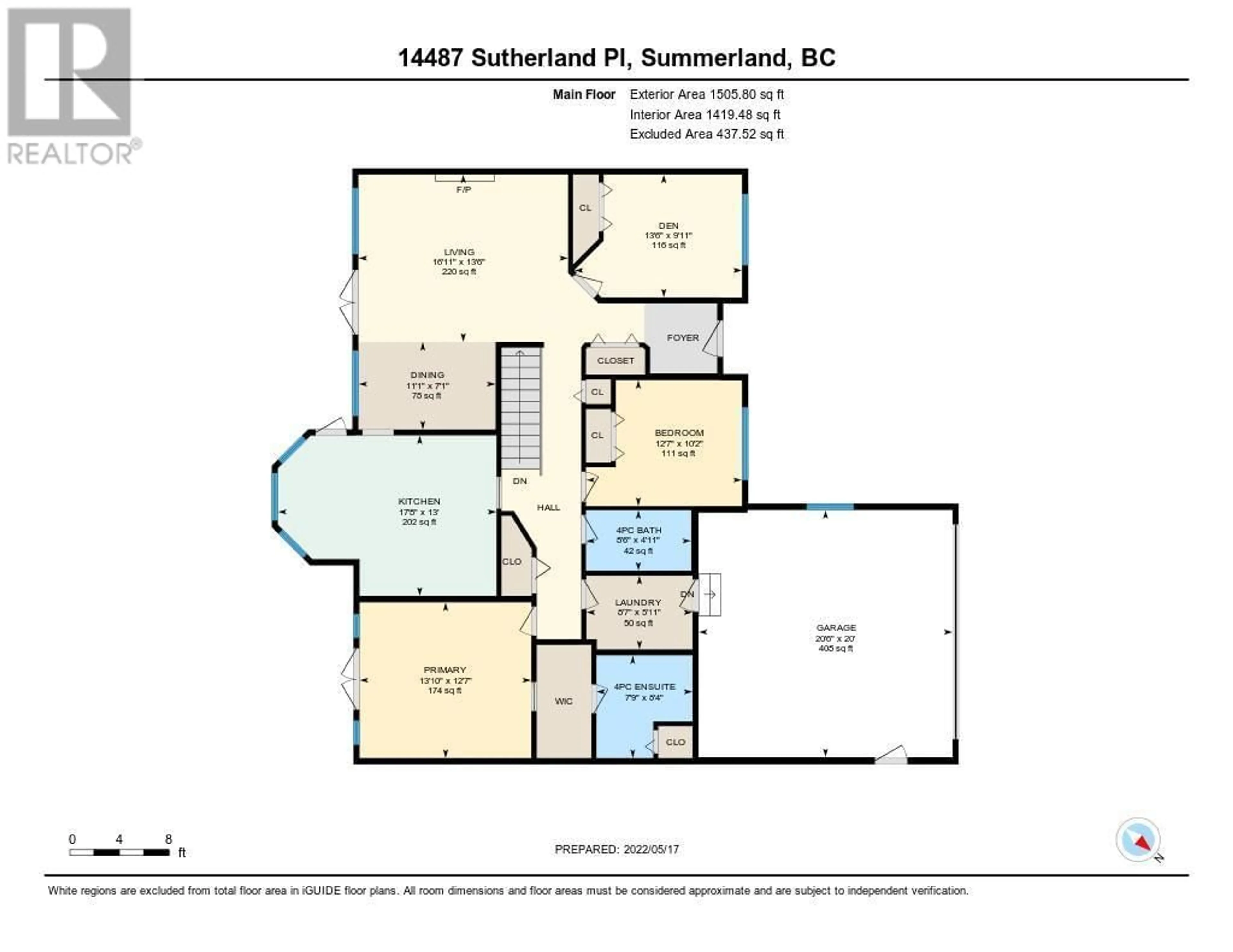 Floor plan for 14487 SUTHERLAND Place, Summerland British Columbia V0H1Z8