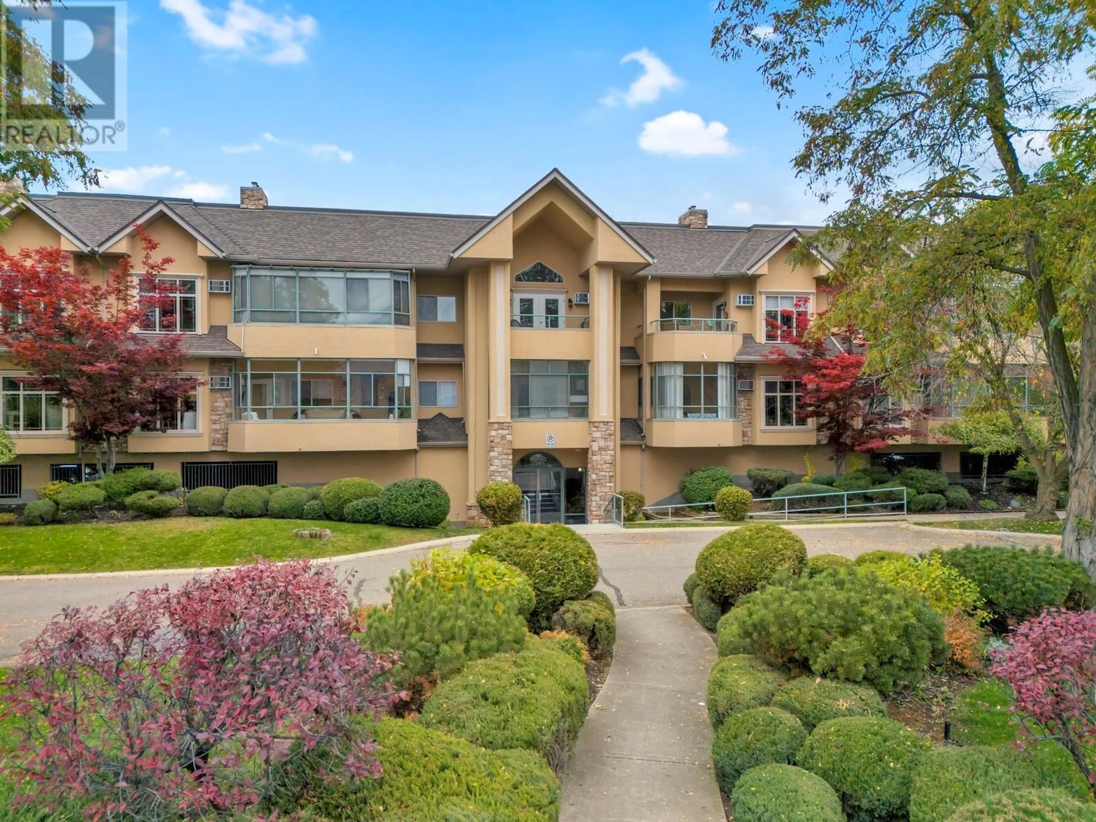 A pic from exterior of the house or condo, the front or back of building for 1152 Lanfranco Road Unit# 209, Kelowna British Columbia V1W3W5