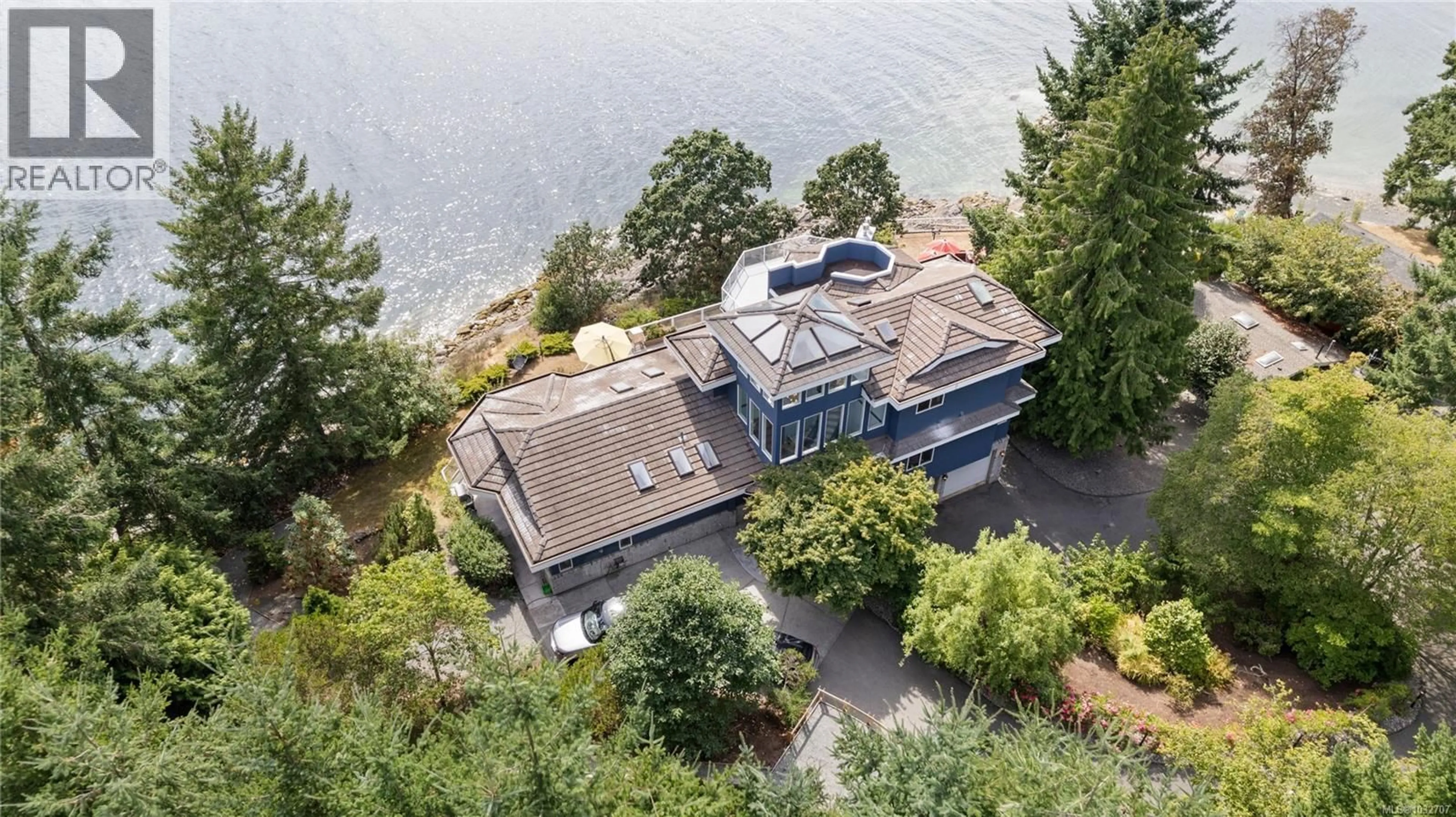 A pic from outside/outdoor area/front of a property/back of a property/a pic from drone, water/lake/river/ocean view for 11680 FAIRTIDE ROAD, Ladysmith British Columbia V0R2E0