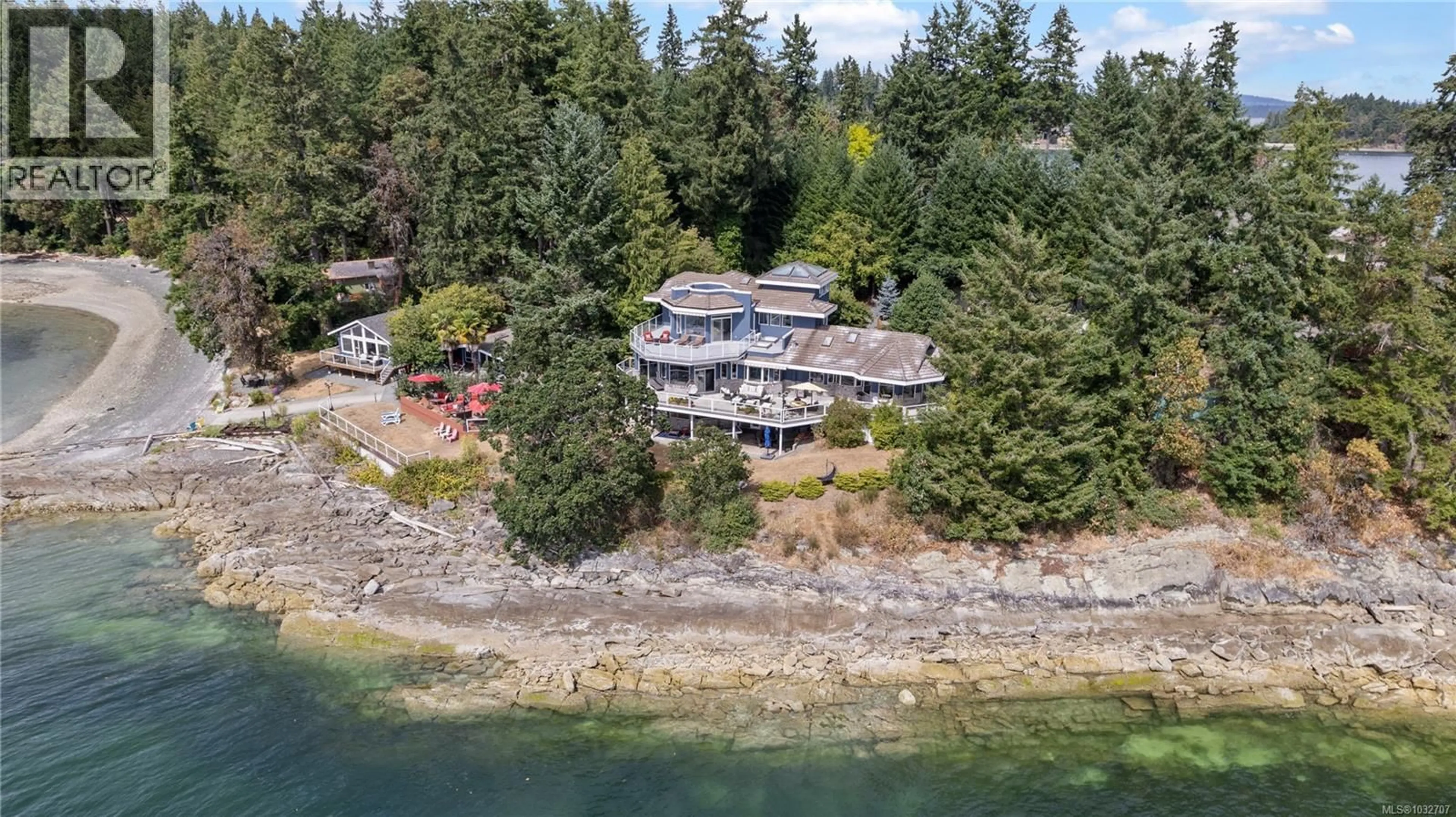 A pic from outside/outdoor area/front of a property/back of a property/a pic from drone, water/lake/river/ocean view for 11680 FAIRTIDE ROAD, Ladysmith British Columbia V0R2E0