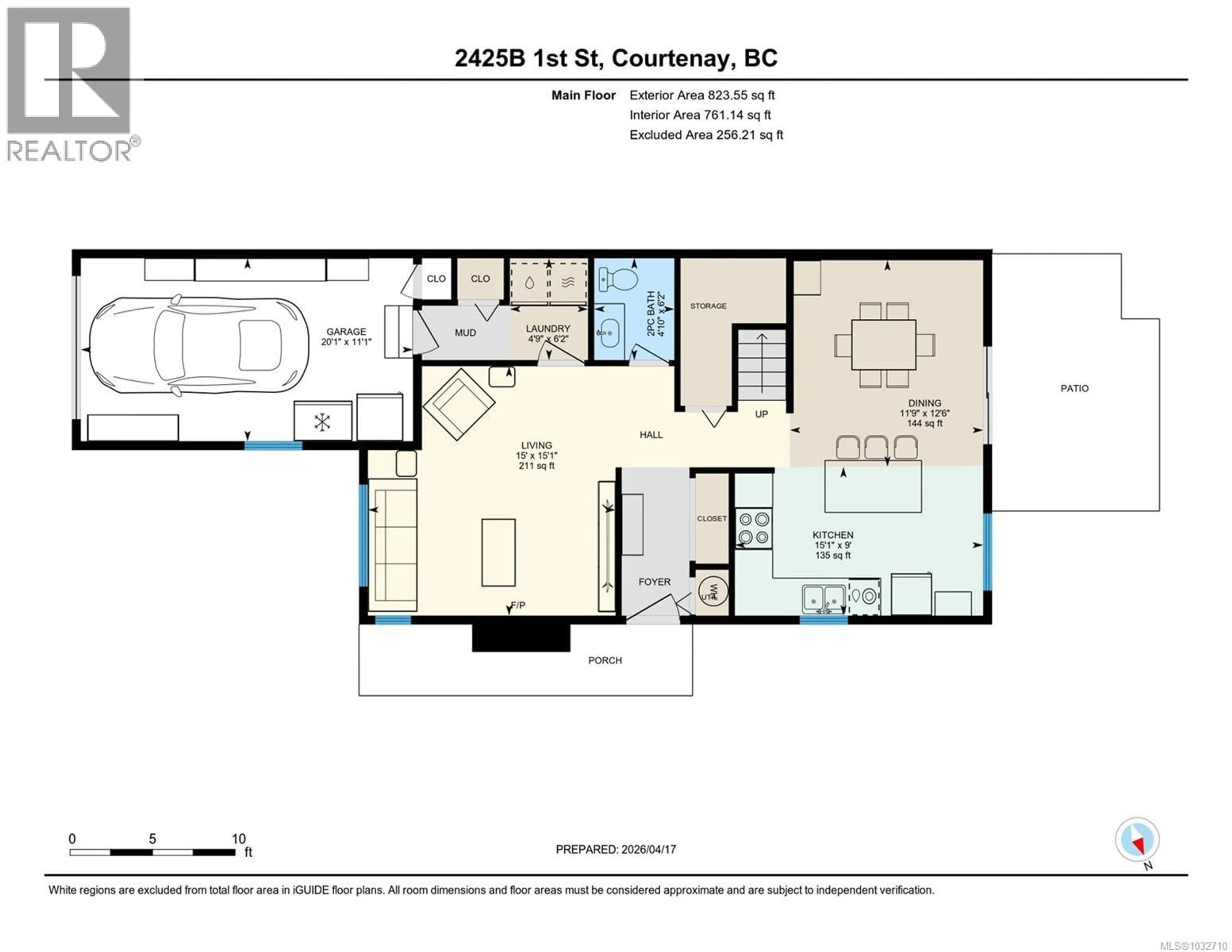 Floor plan for B - 2425 1ST STREET, Courtenay British Columbia V9N8X9