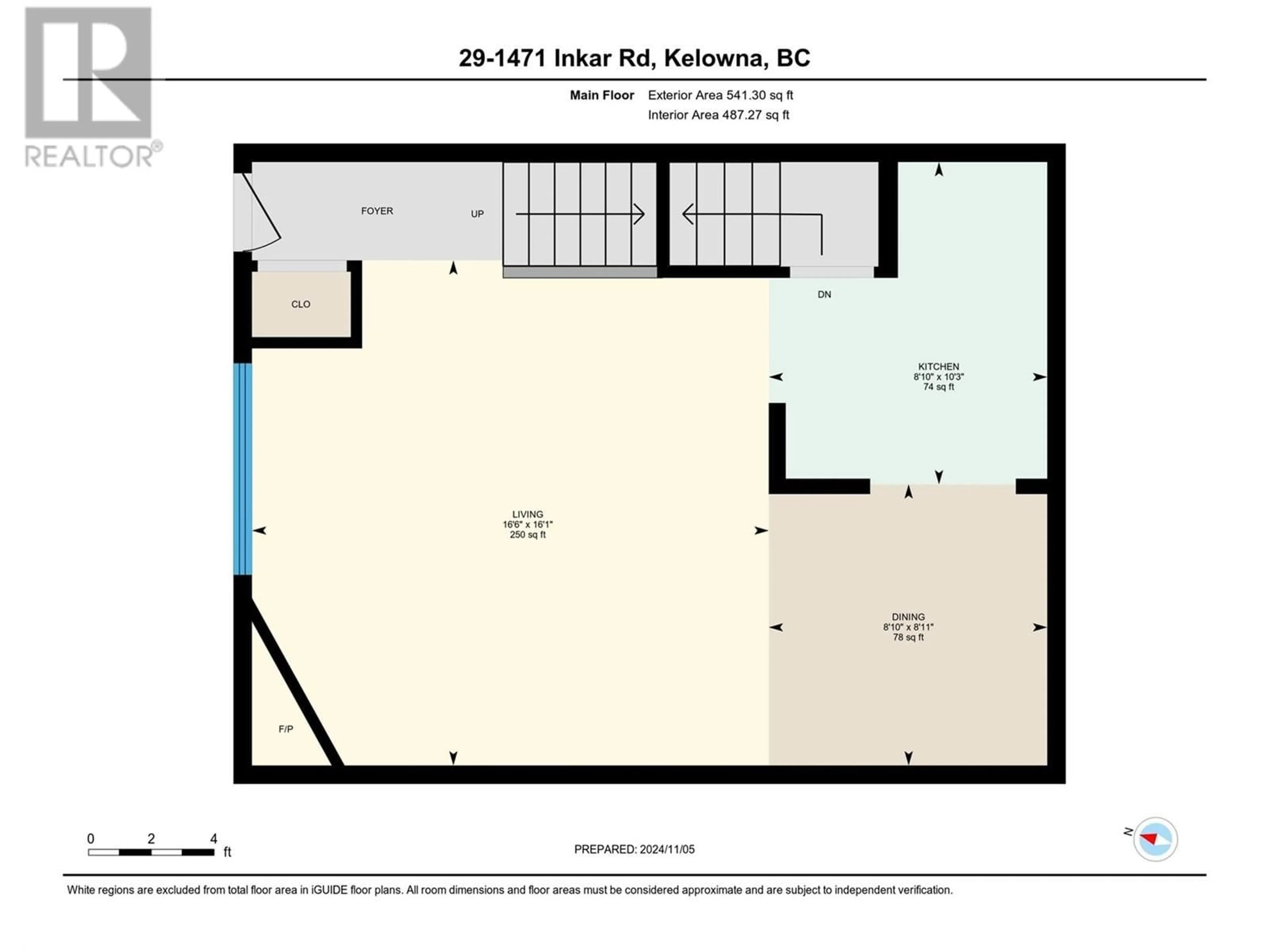 Floor plan for 1471 INKAR Road Unit# 29, Kelowna British Columbia V1Y8J1