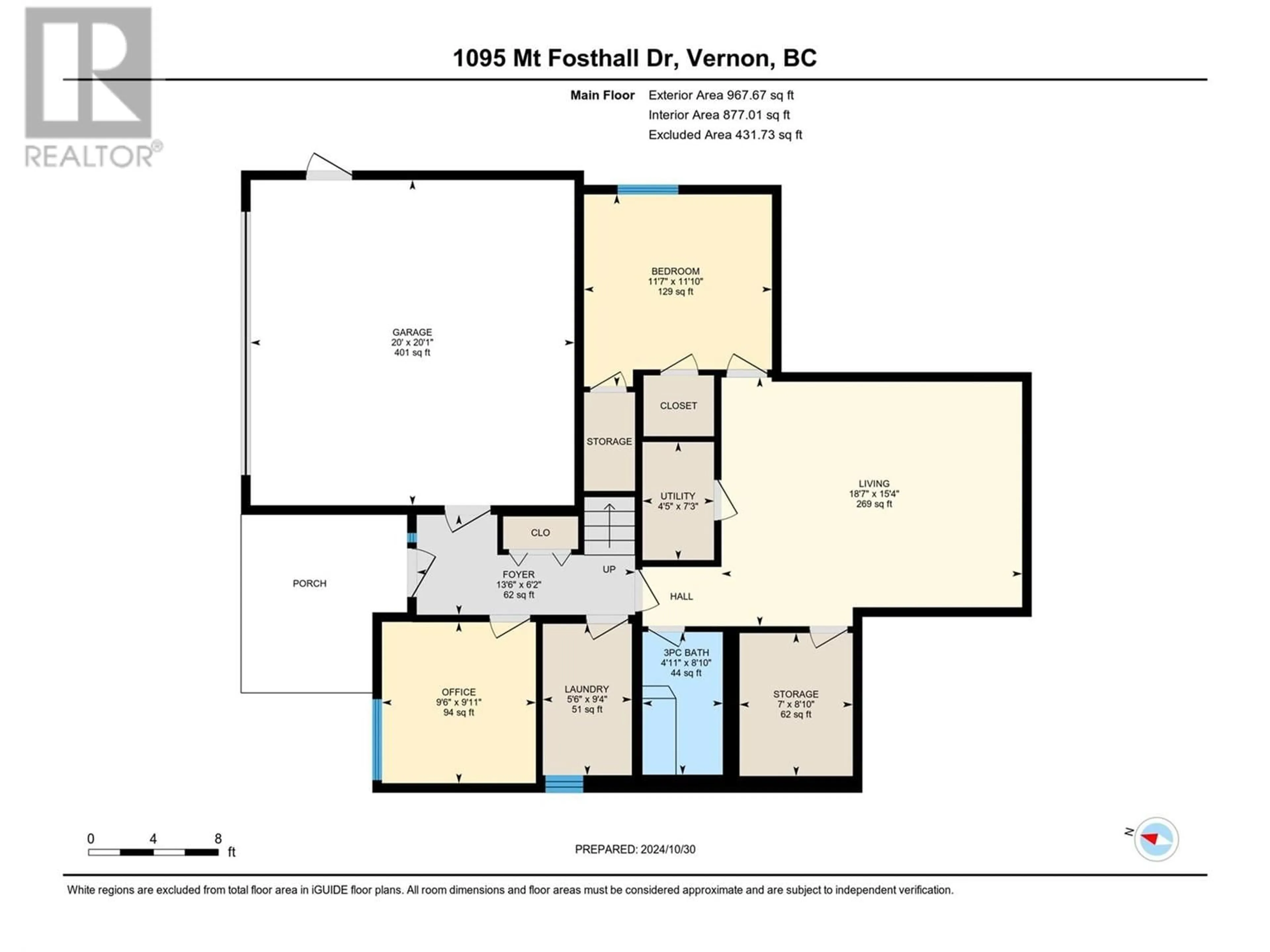 Floor plan for 1095 Mt. Fosthall Drive, Vernon British Columbia V1B2W2