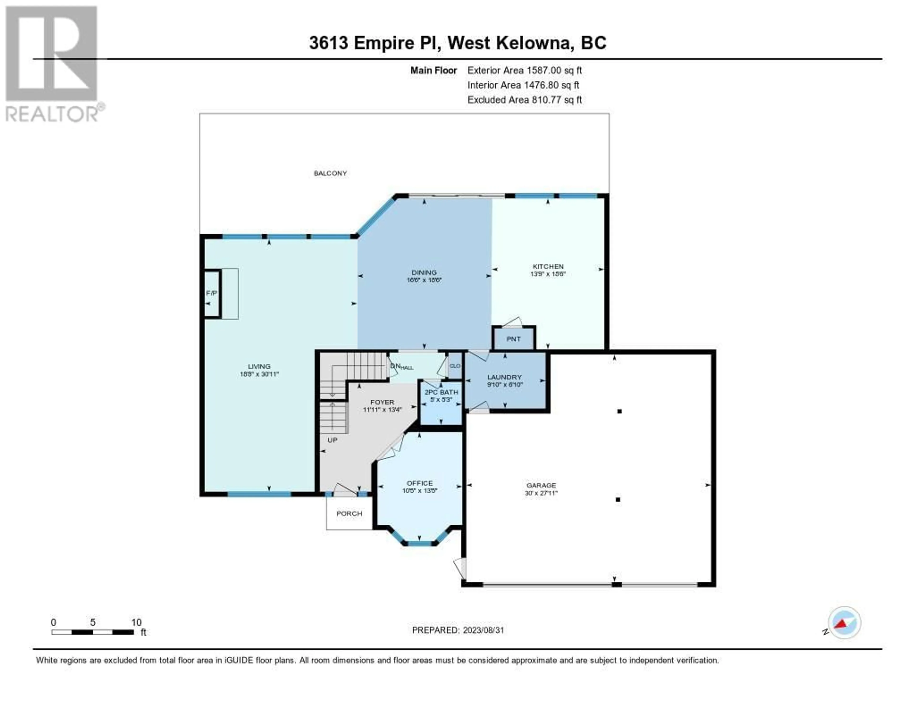 Floor plan for 3613 Empire Place, West Kelowna British Columbia V4T1Y8