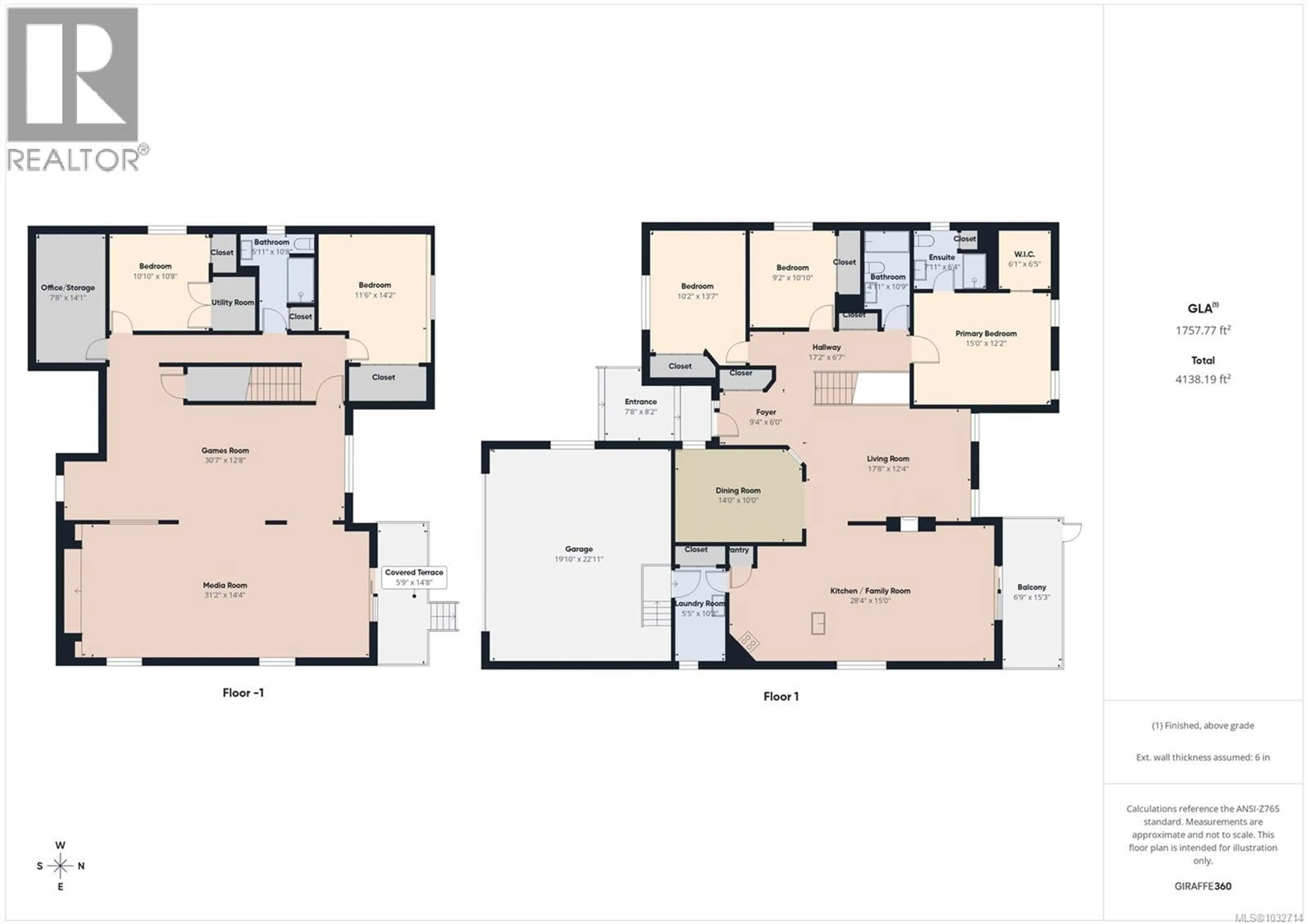 Floor plan for 6062 CLARENCE WAY, Nanaimo British Columbia V9V1R7