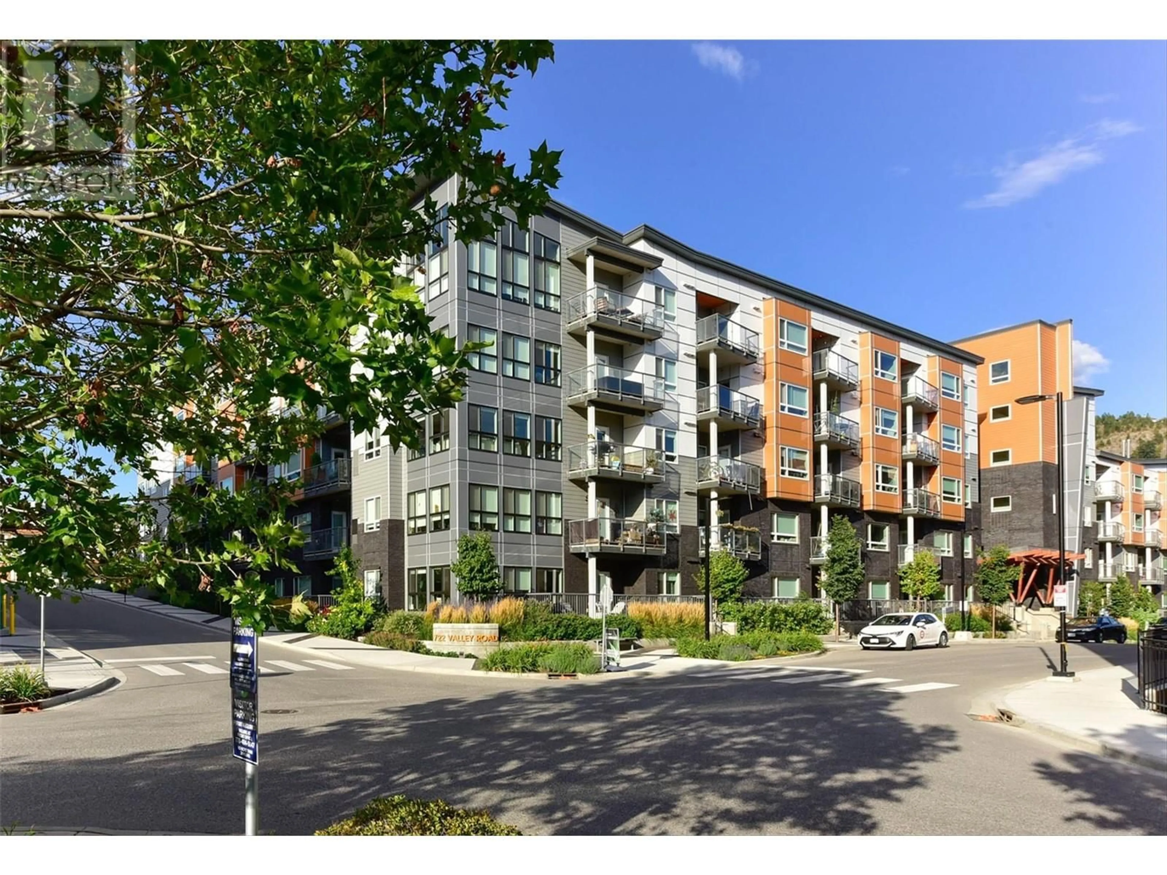 A pic from exterior of the house or condo, the street view for 722 Valley Road Unit# 211, Kelowna British Columbia V1V2E6