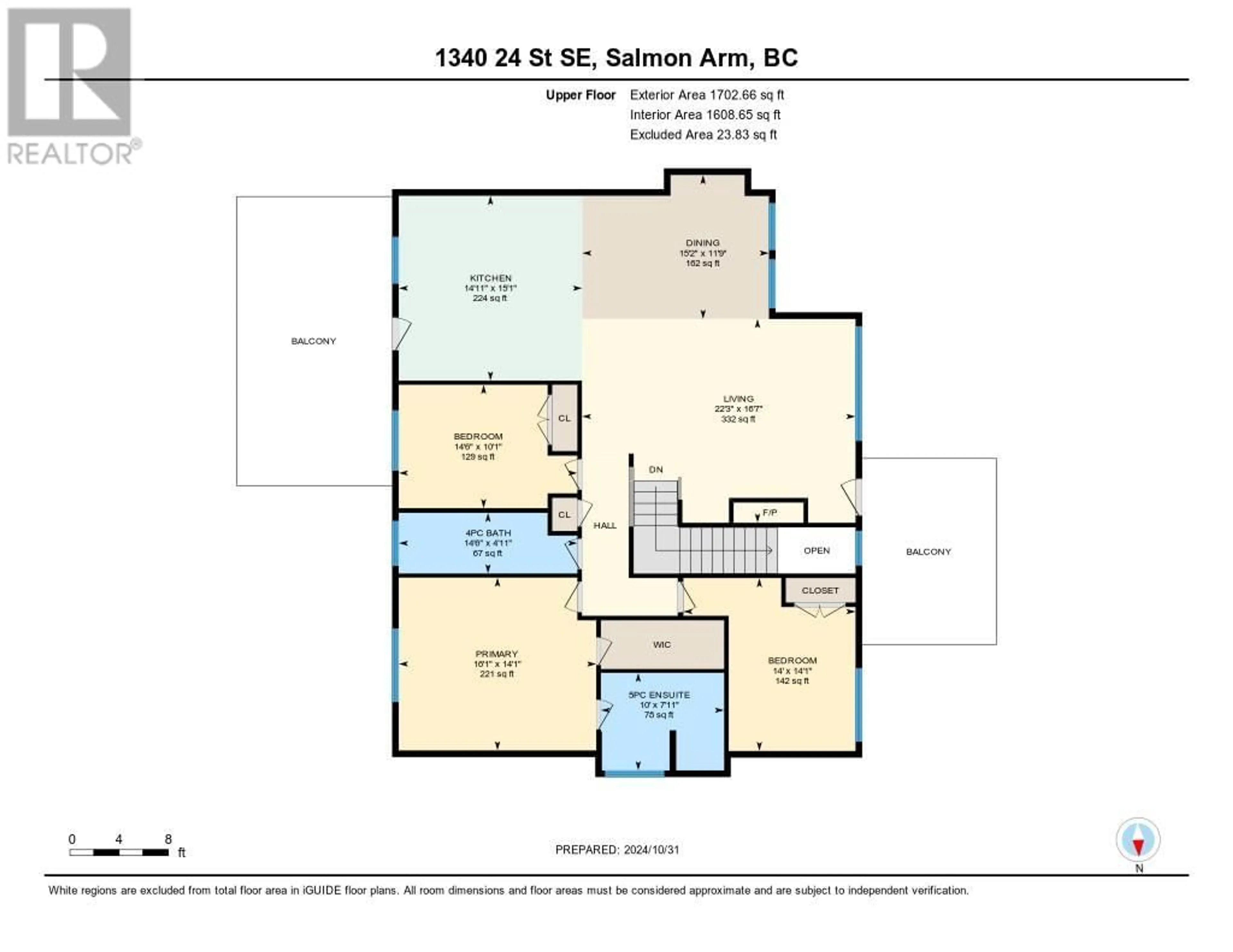 Floor plan for 1340 24 Street SE, Salmon Arm British Columbia V1E0E3