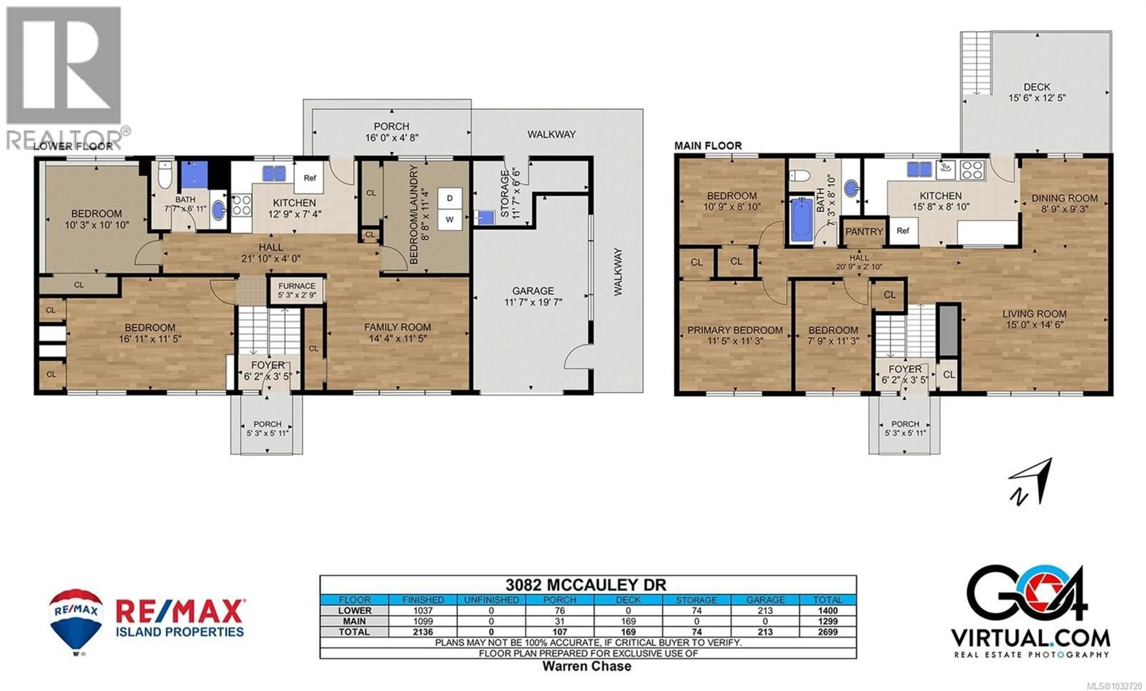 Floor plan for 3082 MCCAULEY DRIVE, Nanaimo British Columbia V9T1V8