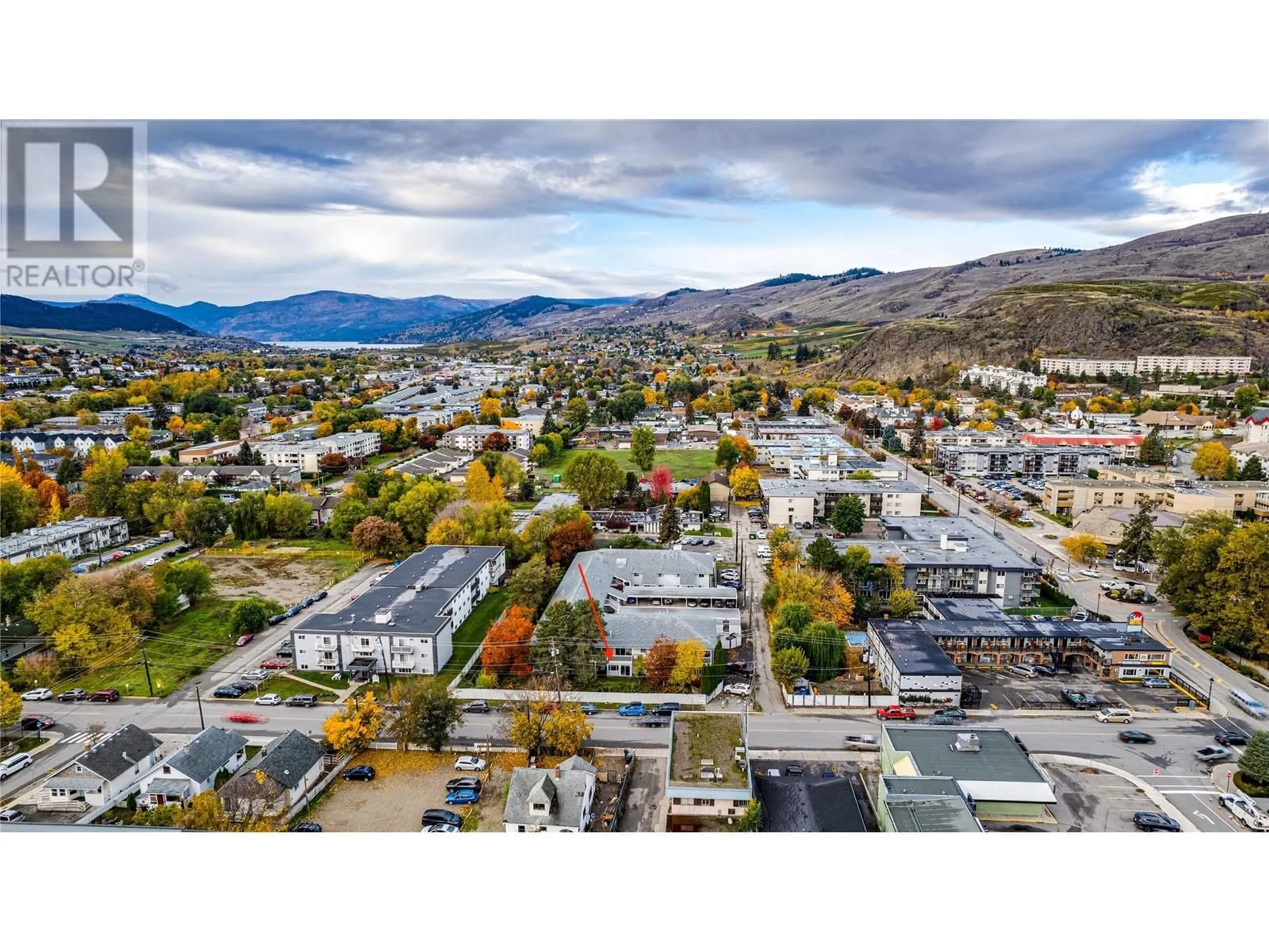 A pic from exterior of the house or condo, the street view for 2806 35 Street Unit# 102, Vernon British Columbia V1T6B5