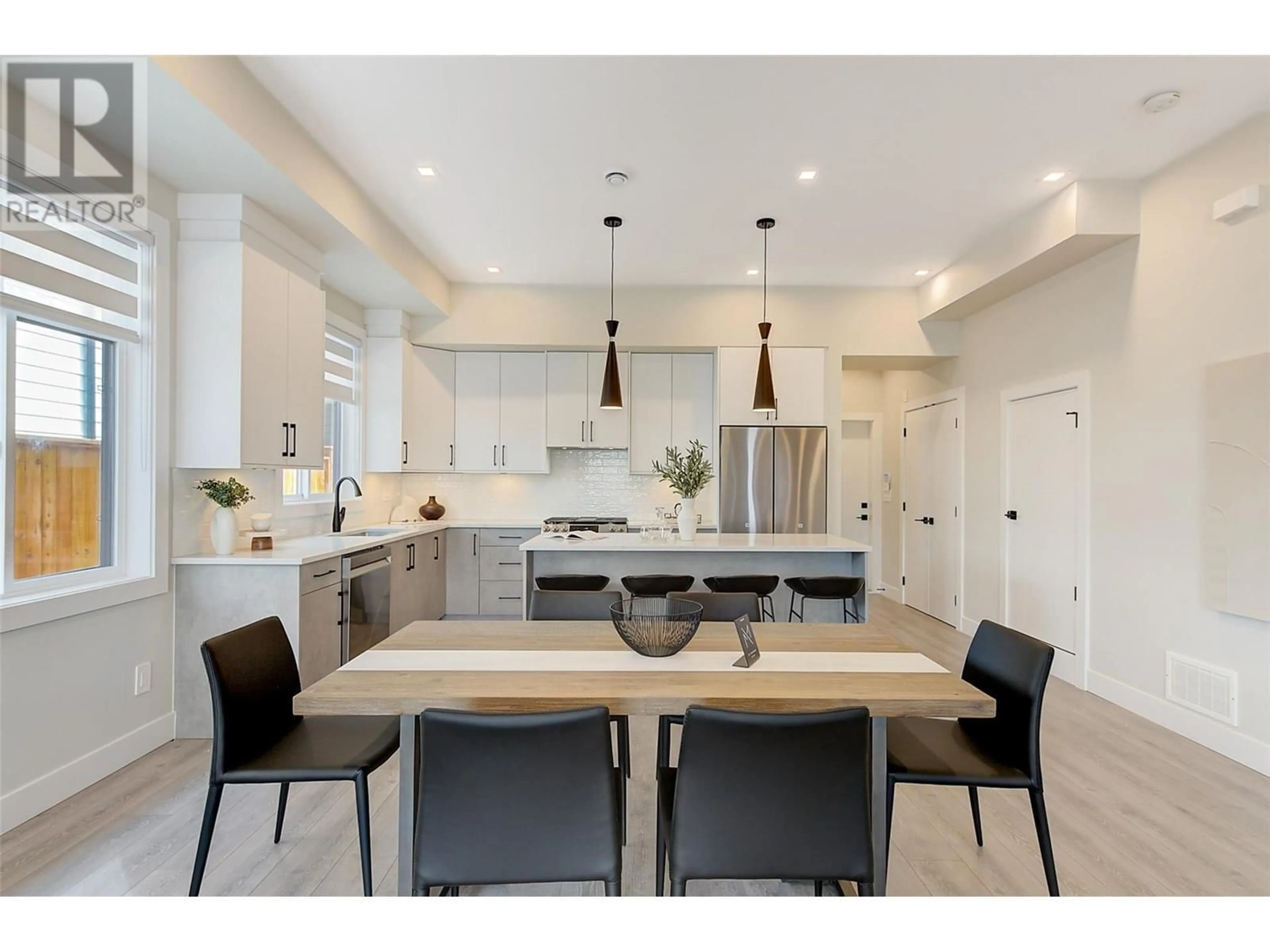 Contemporary kitchen, wood floors for 2169 Aberdeen Street, Kelowna British Columbia V4B1Z8