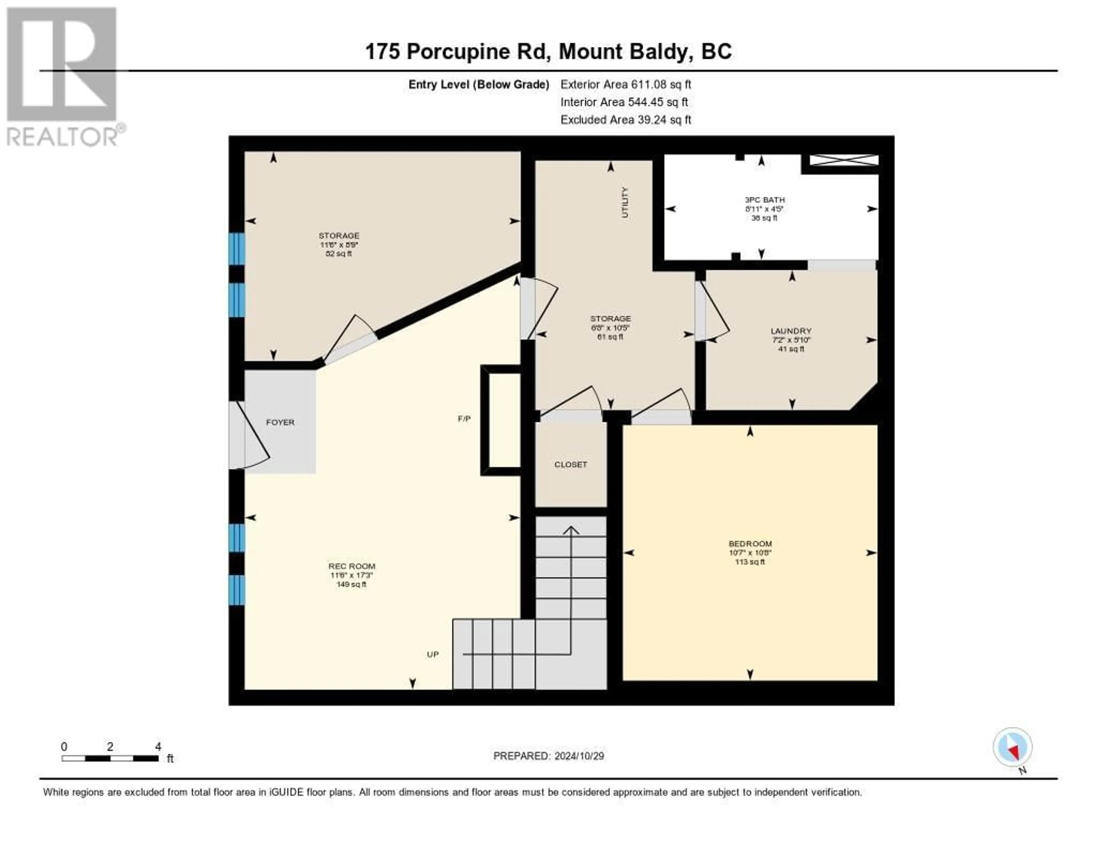 Floor plan for 175 PORCUPINE Road, Oliver British Columbia V0H1T8