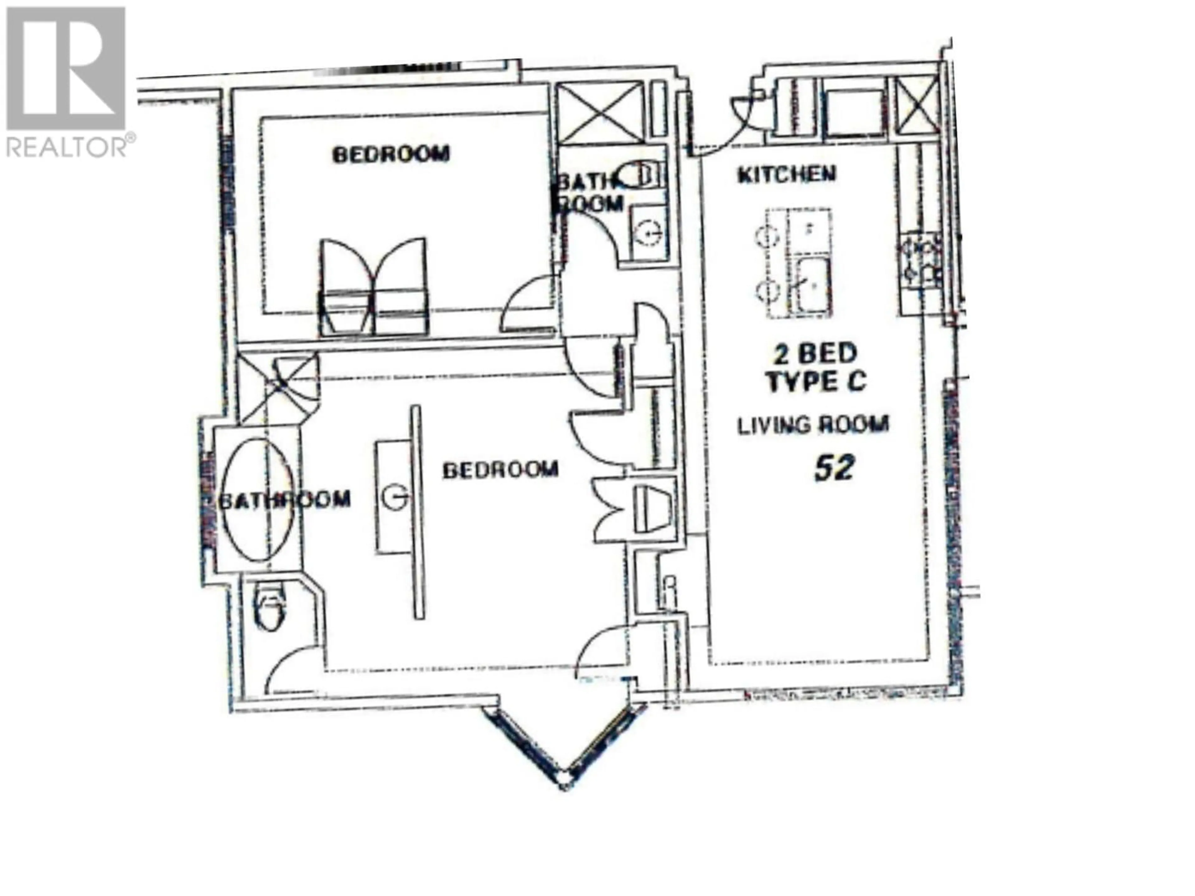 Floor plan for 105 Village Centre Court Unit# 426, Vernon British Columbia V1H1Y8