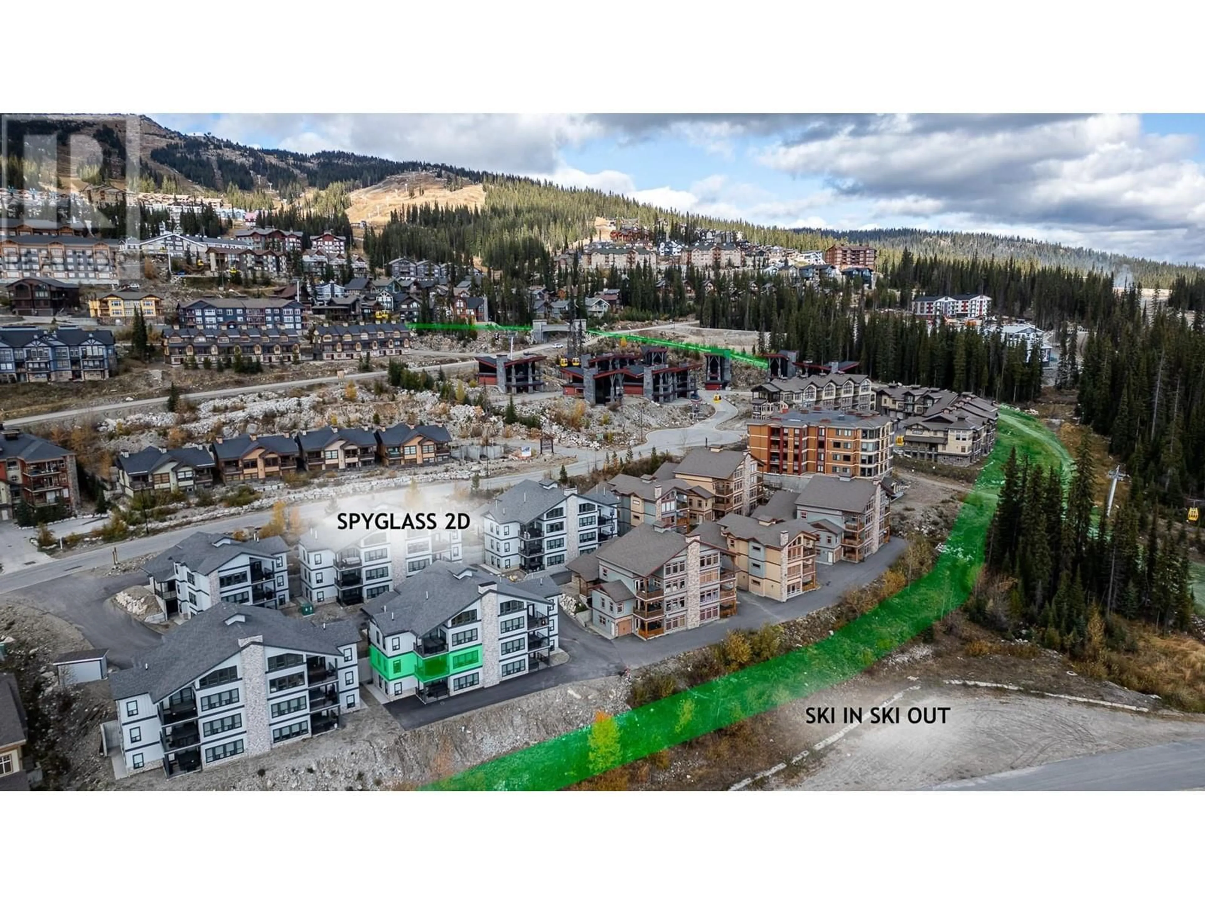 A pic from exterior of the house or condo, the street view for 5075 Snowbird Way Unit# 2D, Big White British Columbia V1P1P3