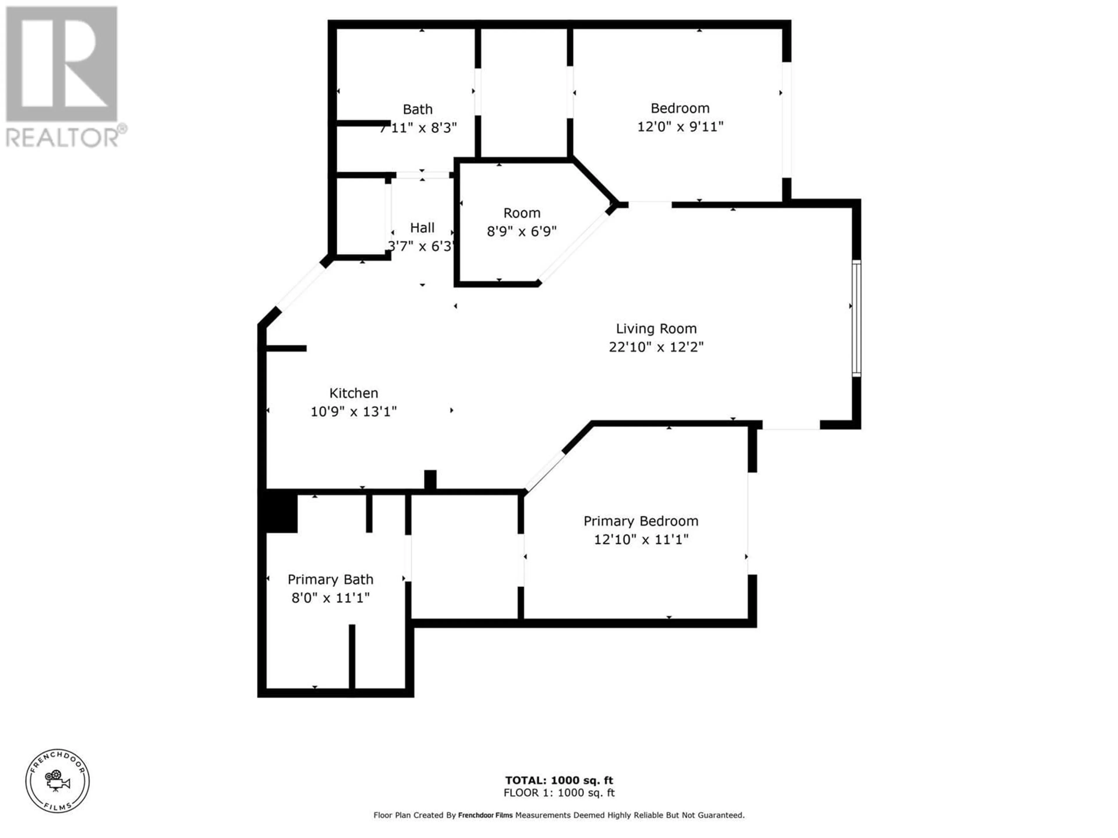 Floor plan for 975 Victoria Street W Unit# 405, Kamloops British Columbia V2C0C2