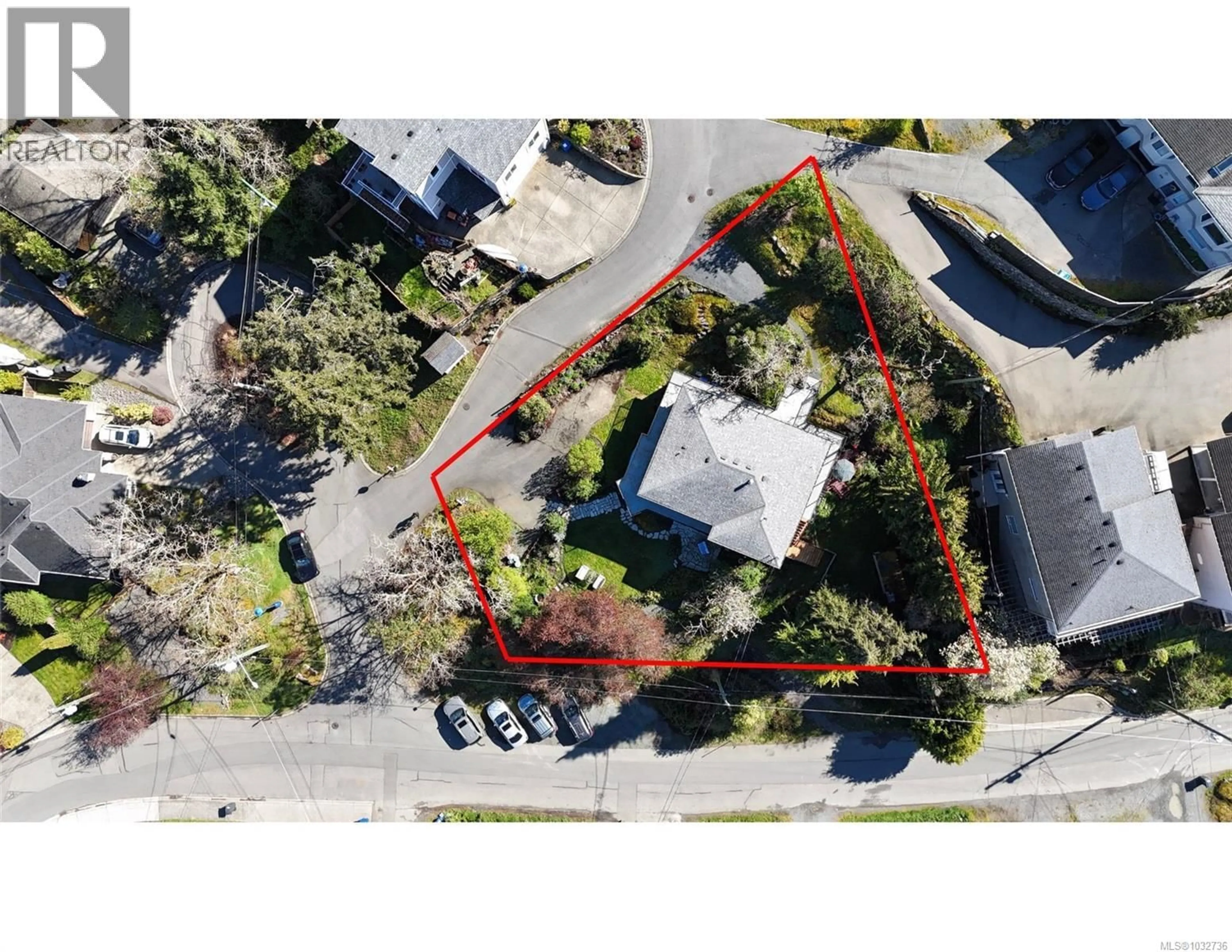 A pic from outside/outdoor area/front of a property/back of a property/a pic from drone, street for 660 ROCKINGHAM ROAD, Langford British Columbia V9B3N8