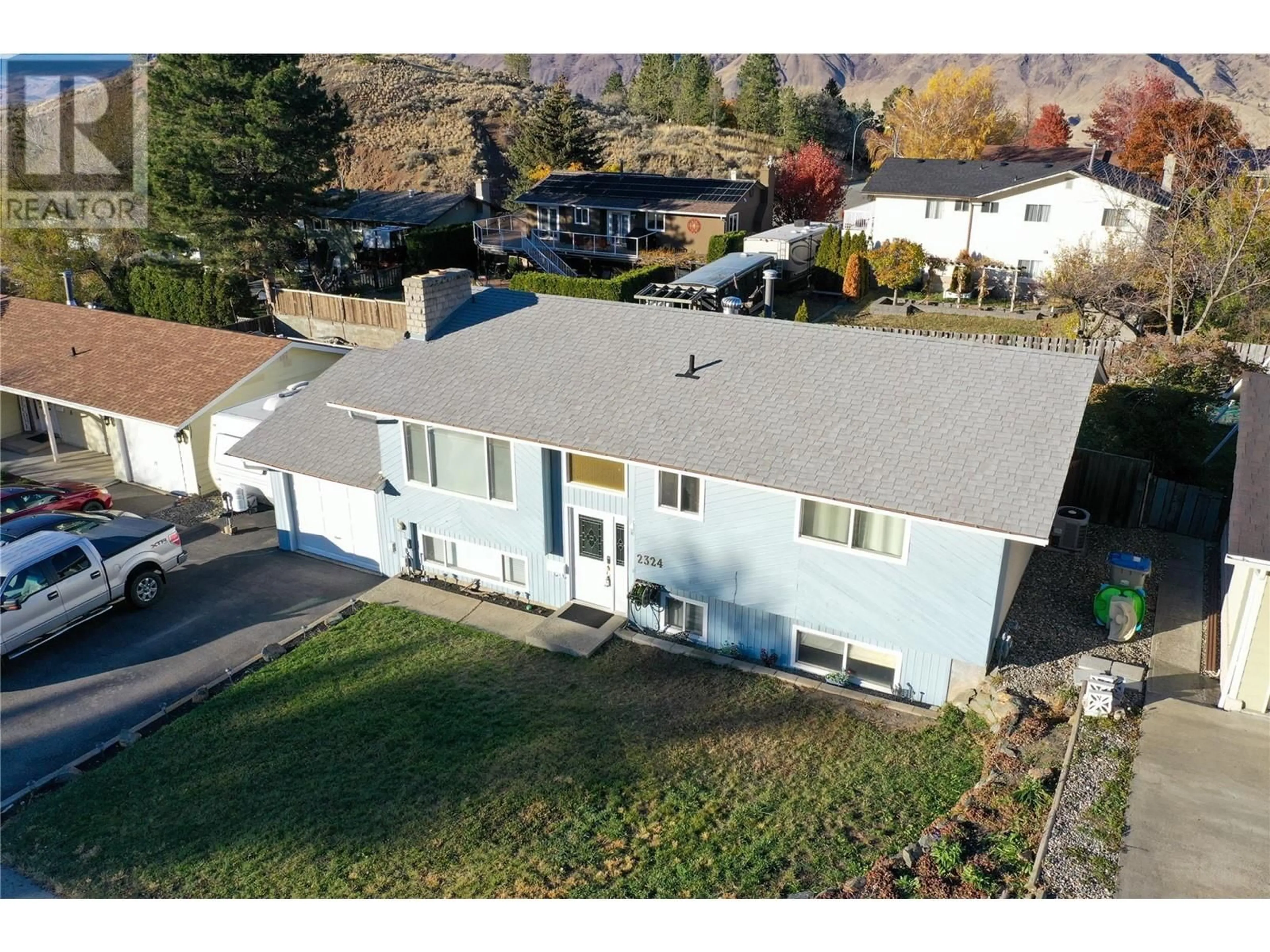 Frontside or backside of a home, the street view for 2324 Nechako Drive, Kamloops British Columbia V2E1Z3