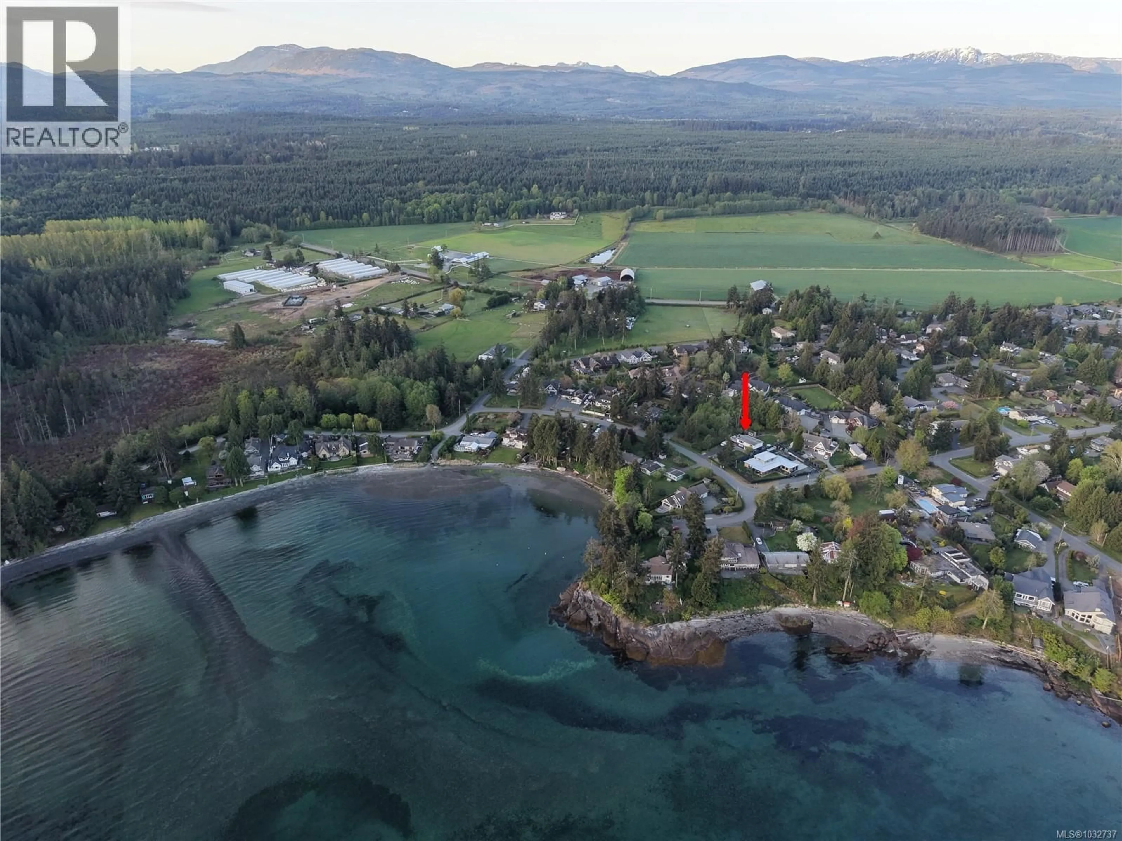 A pic from outside/outdoor area/front of a property/back of a property/a pic from drone, water/lake/river/ocean view for 1677 ACACIA ROAD, Nanoose Bay British Columbia V9P9C6