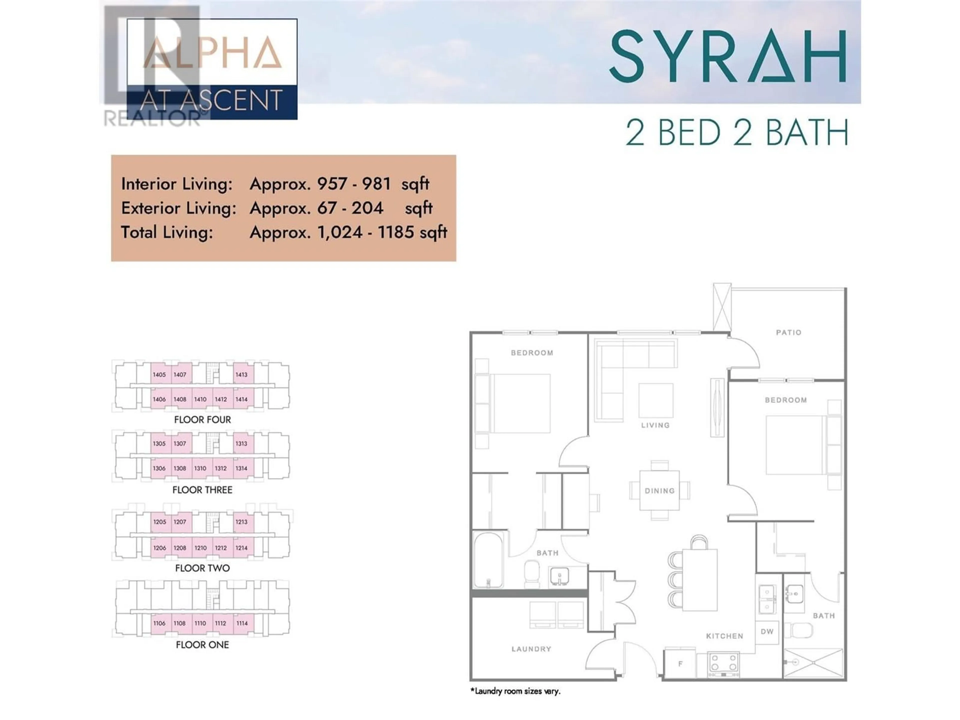 Floor plan for 1057 Frost Road Unit# 313, Kelowna British Columbia V1Y6G1