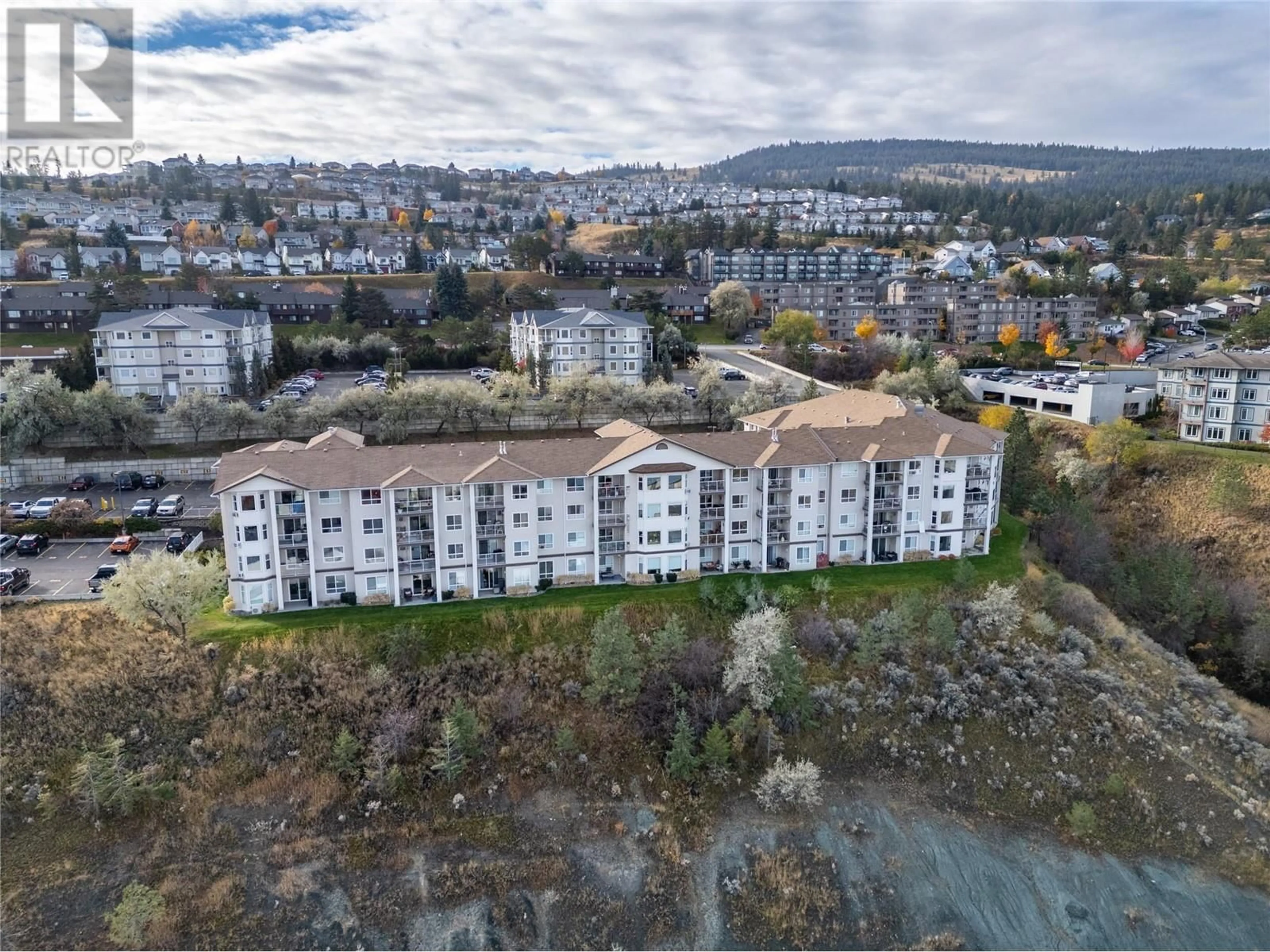 A pic from exterior of the house or condo, the view of city buildings for 1120 Hugh Allan Drive Unit# 405, Kamloops British Columbia V1S0B5