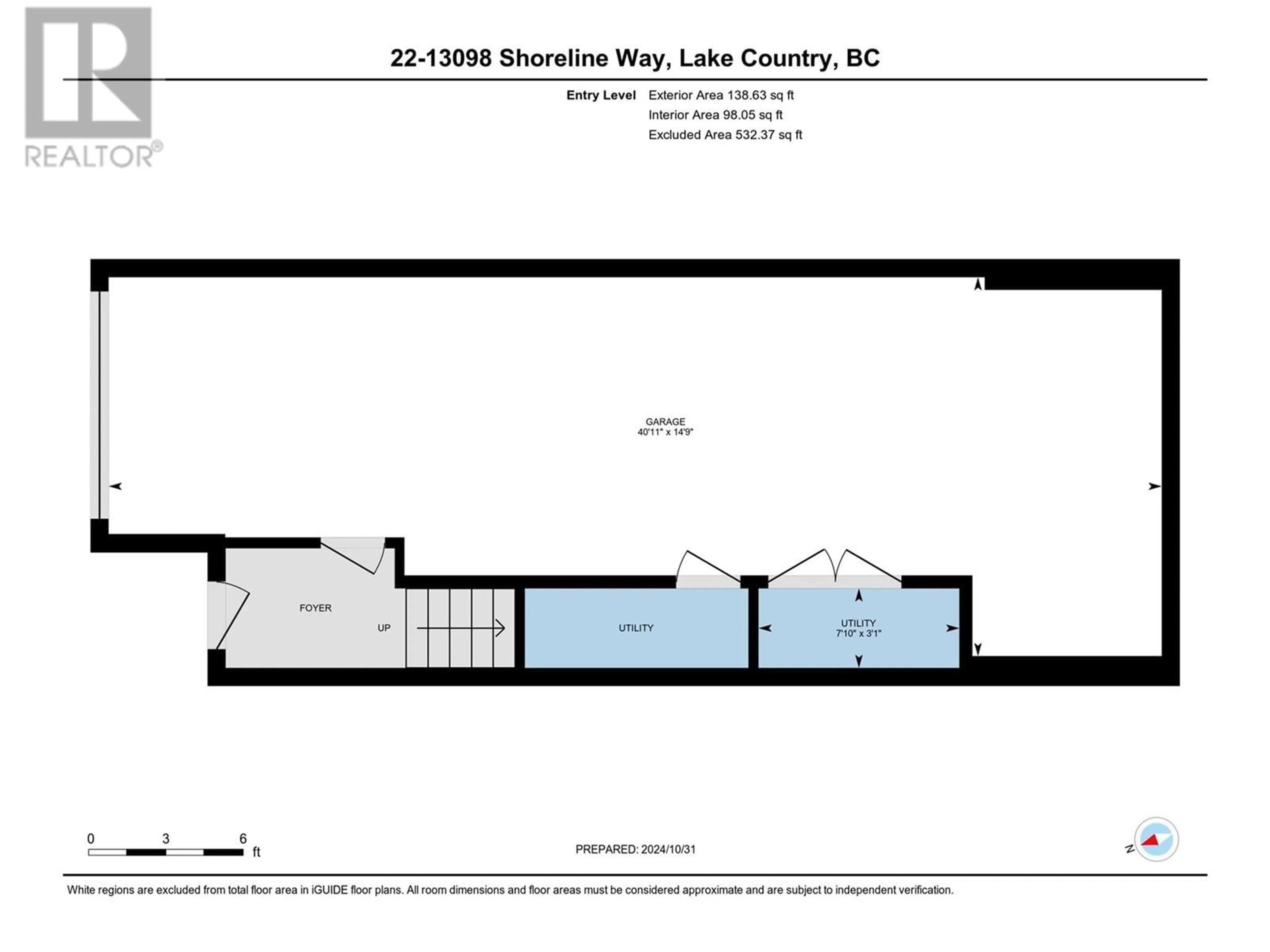 Floor plan for 13098 Shoreline Way Unit# 22, Lake Country British Columbia V4V0A8