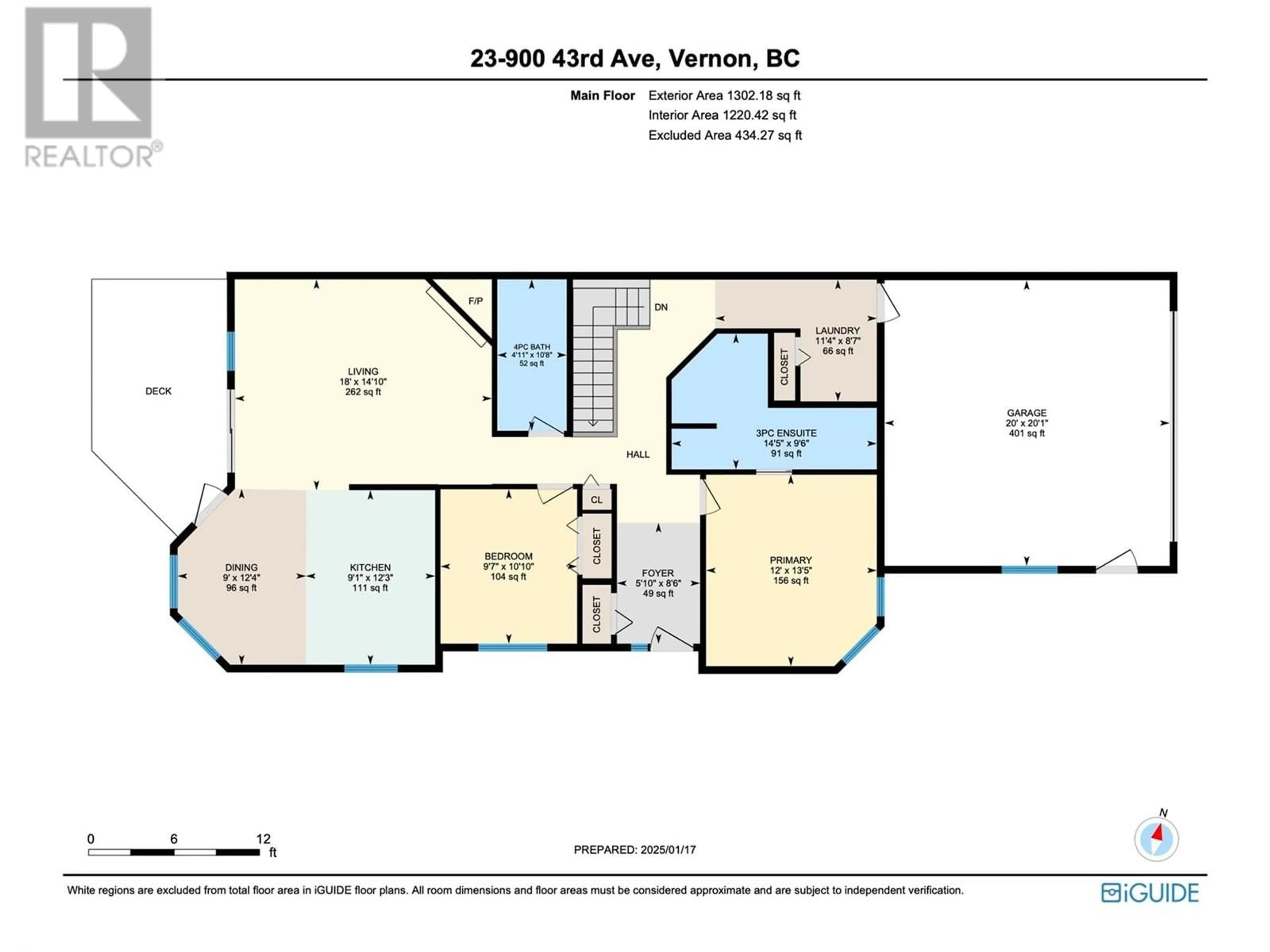 Floor plan for 900 43 Avenue Unit# 23, Vernon British Columbia V1T9C8