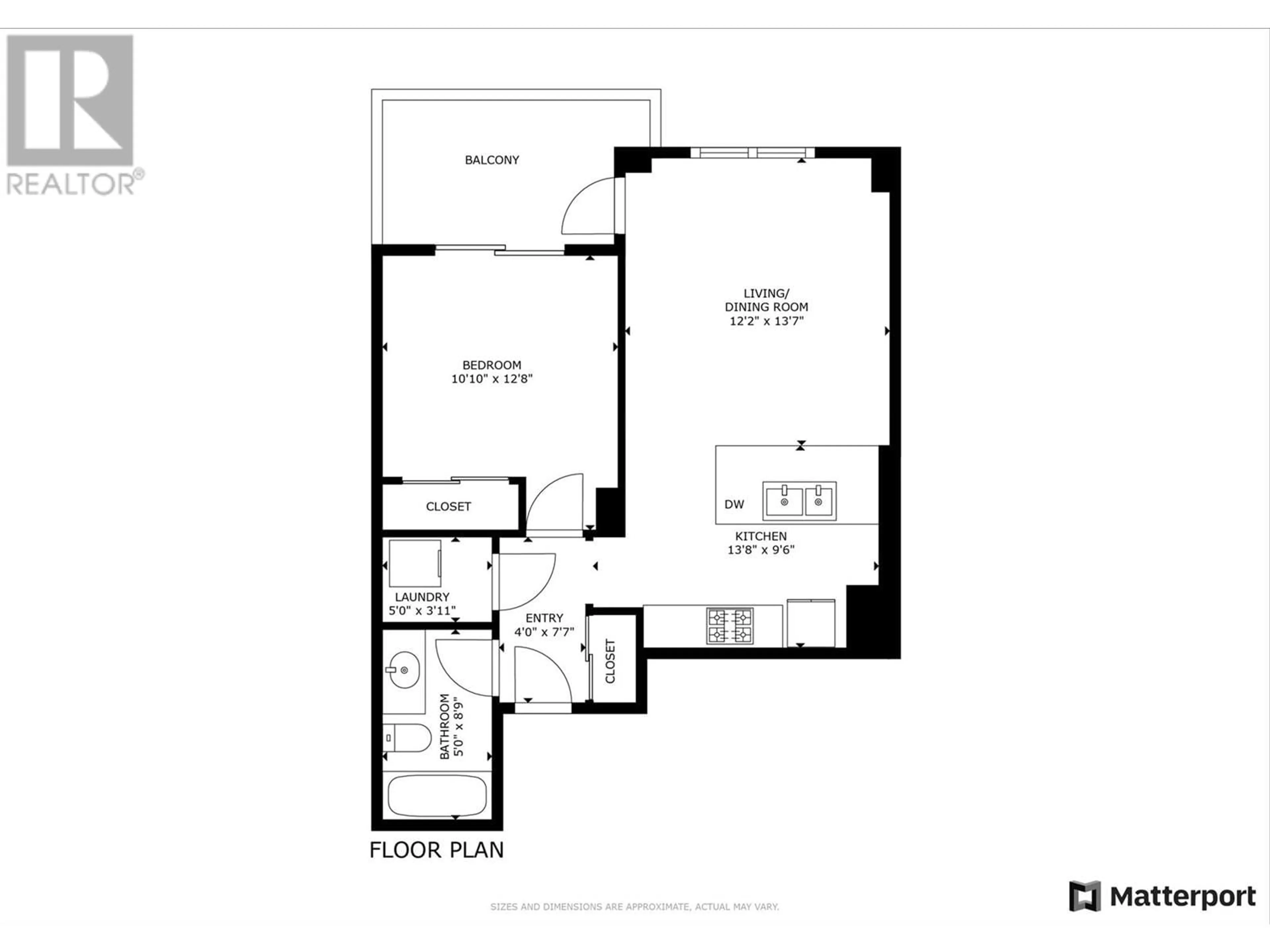 Floor plan for 2040 Springfield Road Unit# 410, Kelowna British Columbia V1Y9N7