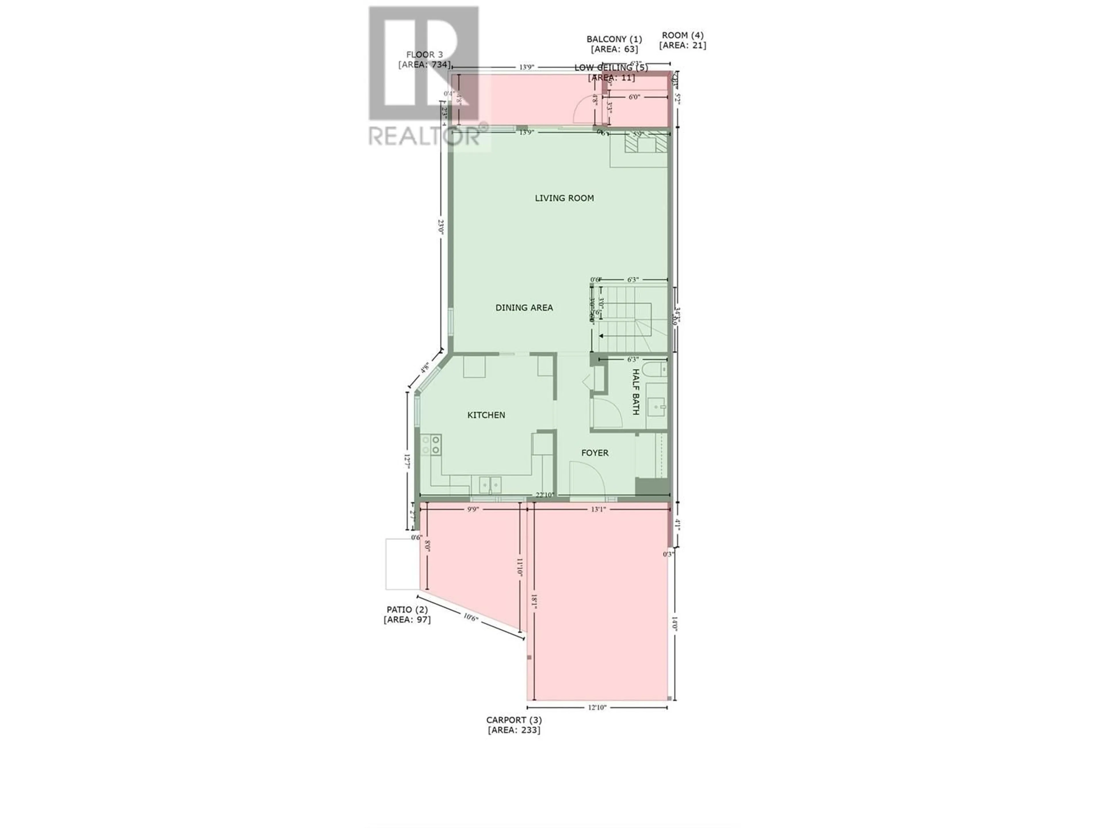 Floor plan for 931 Gleneagles Drive Unit# 24 Lot# Sl 24, Kamloops British Columbia v2e1k4