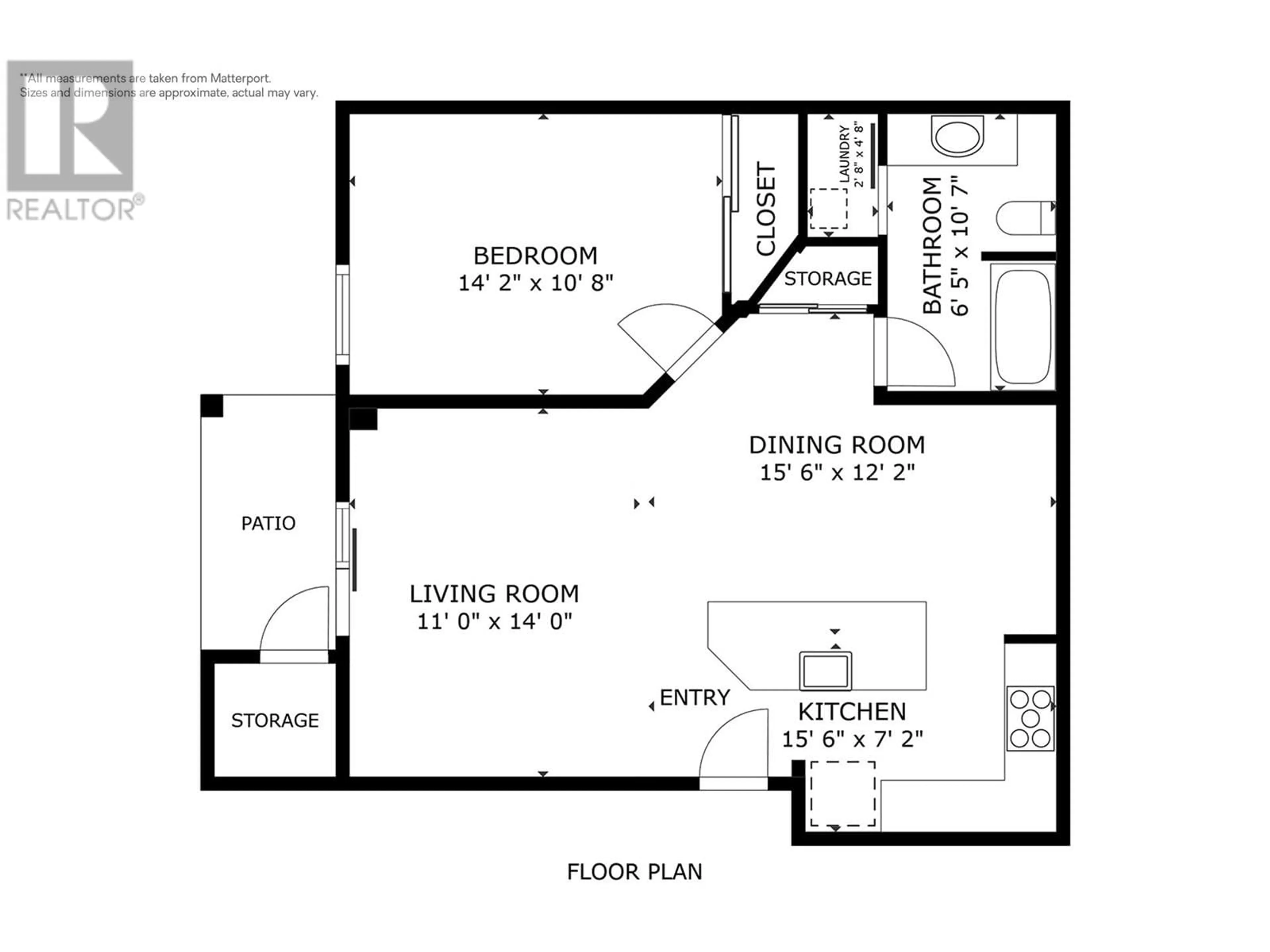 Floor plan for 735 Cook Road Unit# 104D, Kelowna British Columbia V1W3G6