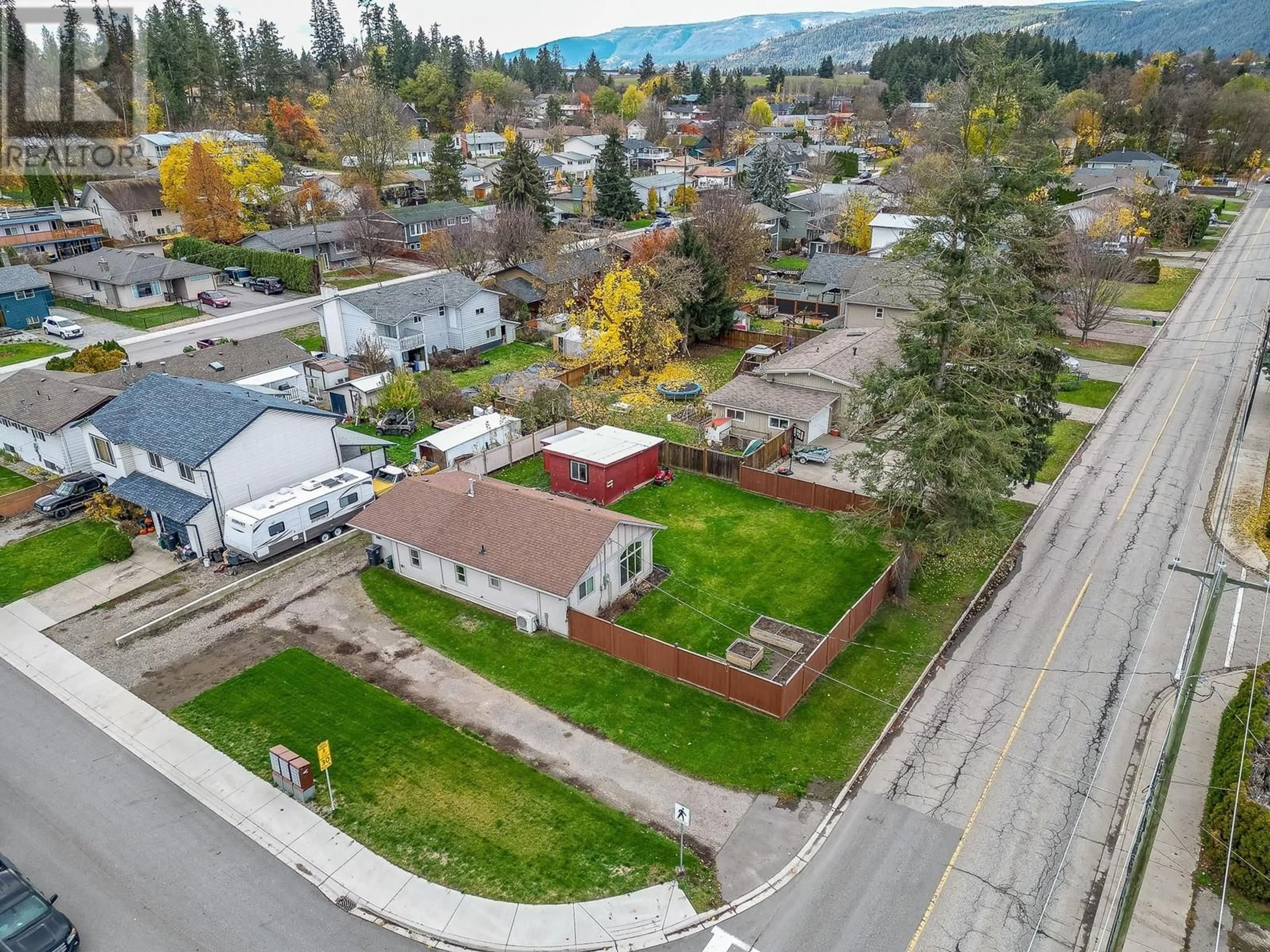 Frontside or backside of a home, the street view for 2285 Rosedale Avenue, Armstrong British Columbia V0E1B1