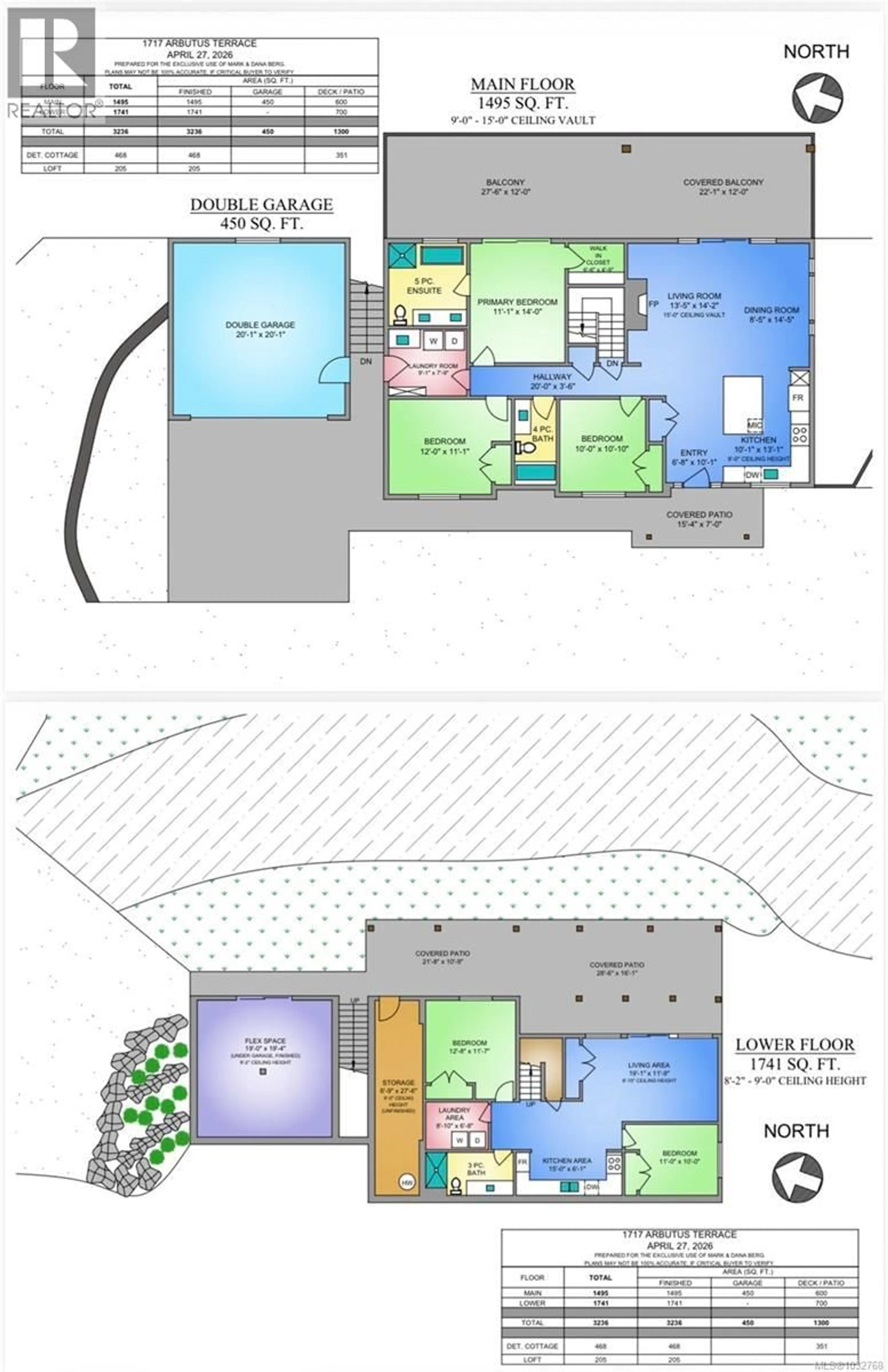 Floor plan for 1717 ARBUTUS TERRACE, Mill Bay British Columbia V8H1B7