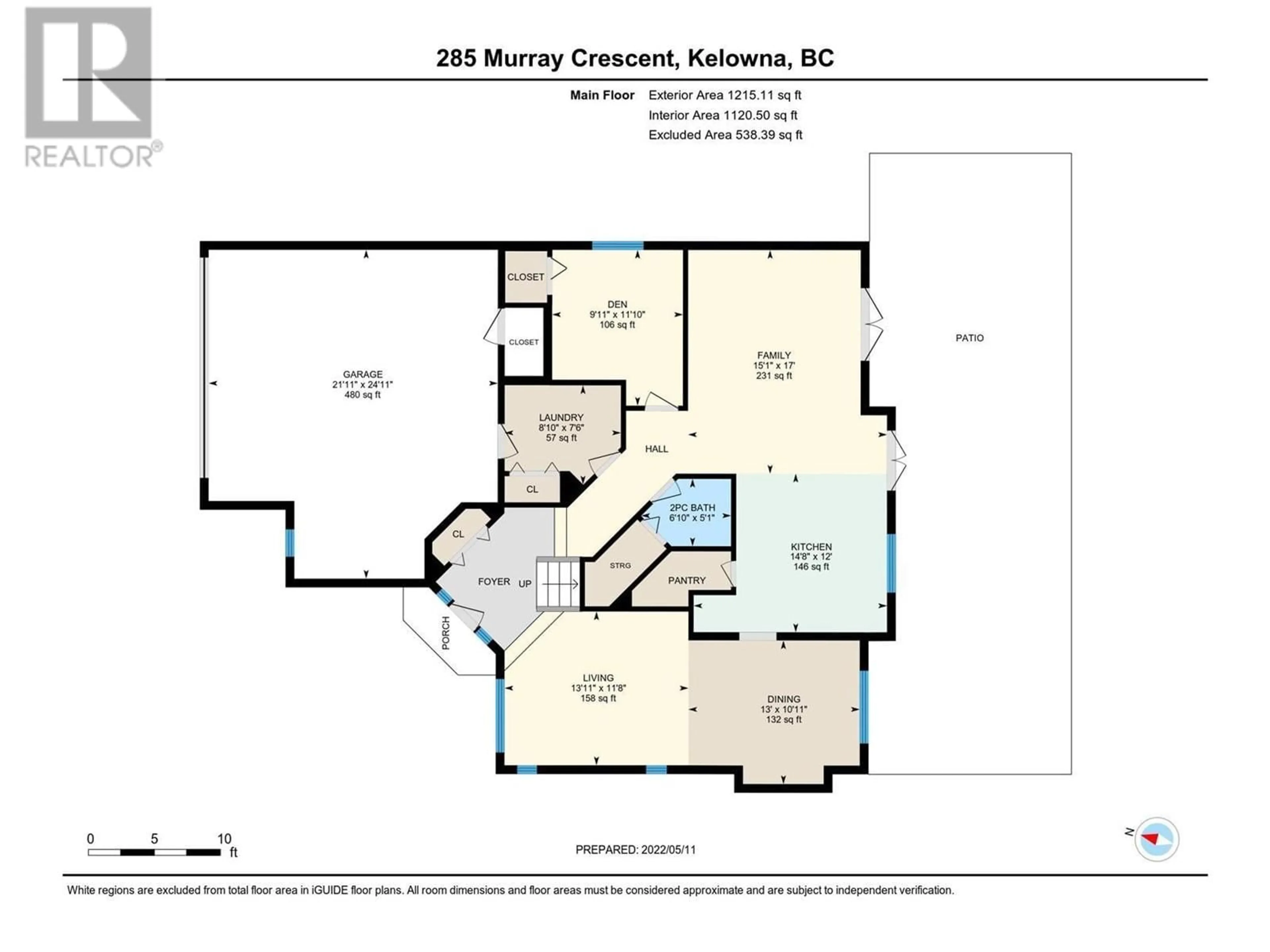 Floor plan for 285 Murray Crescent, Rutland British Columbia V1X7P7