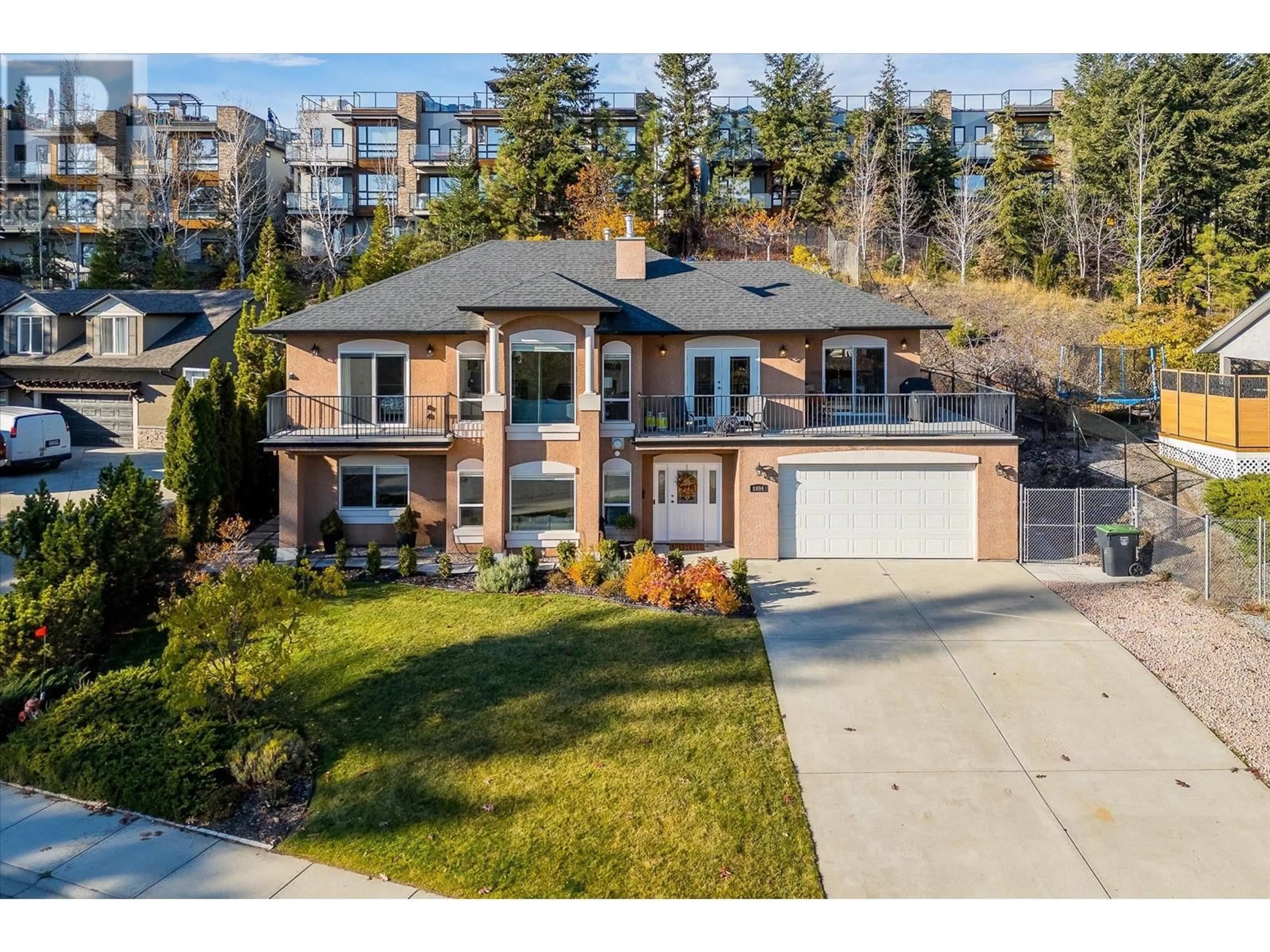 Home with brick exterior material, street for 1804 Olympus Way, West Kelowna British Columbia V1Z3H9